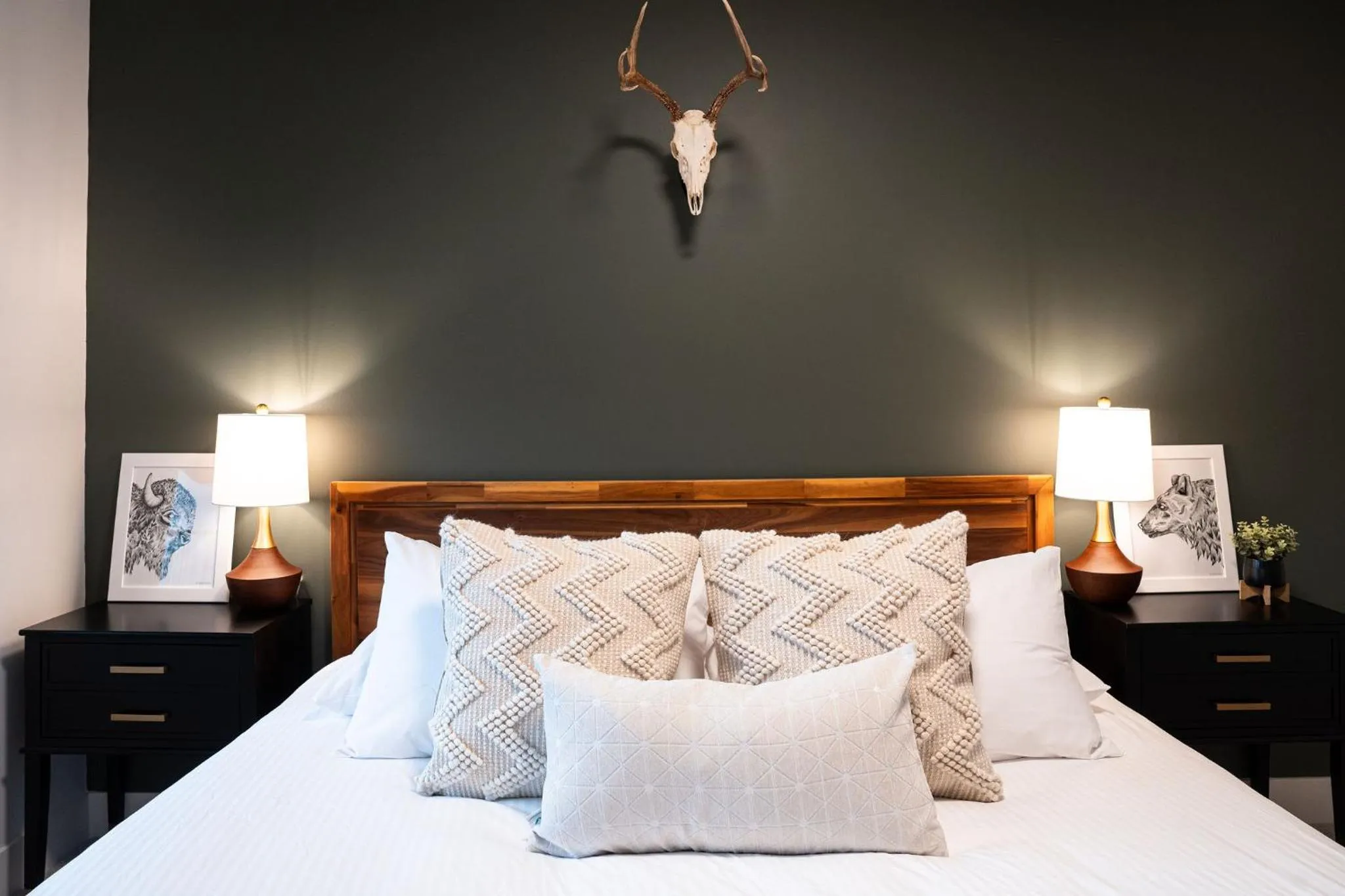 Bed in Hemlock Hangout by Revelstoke Vacations