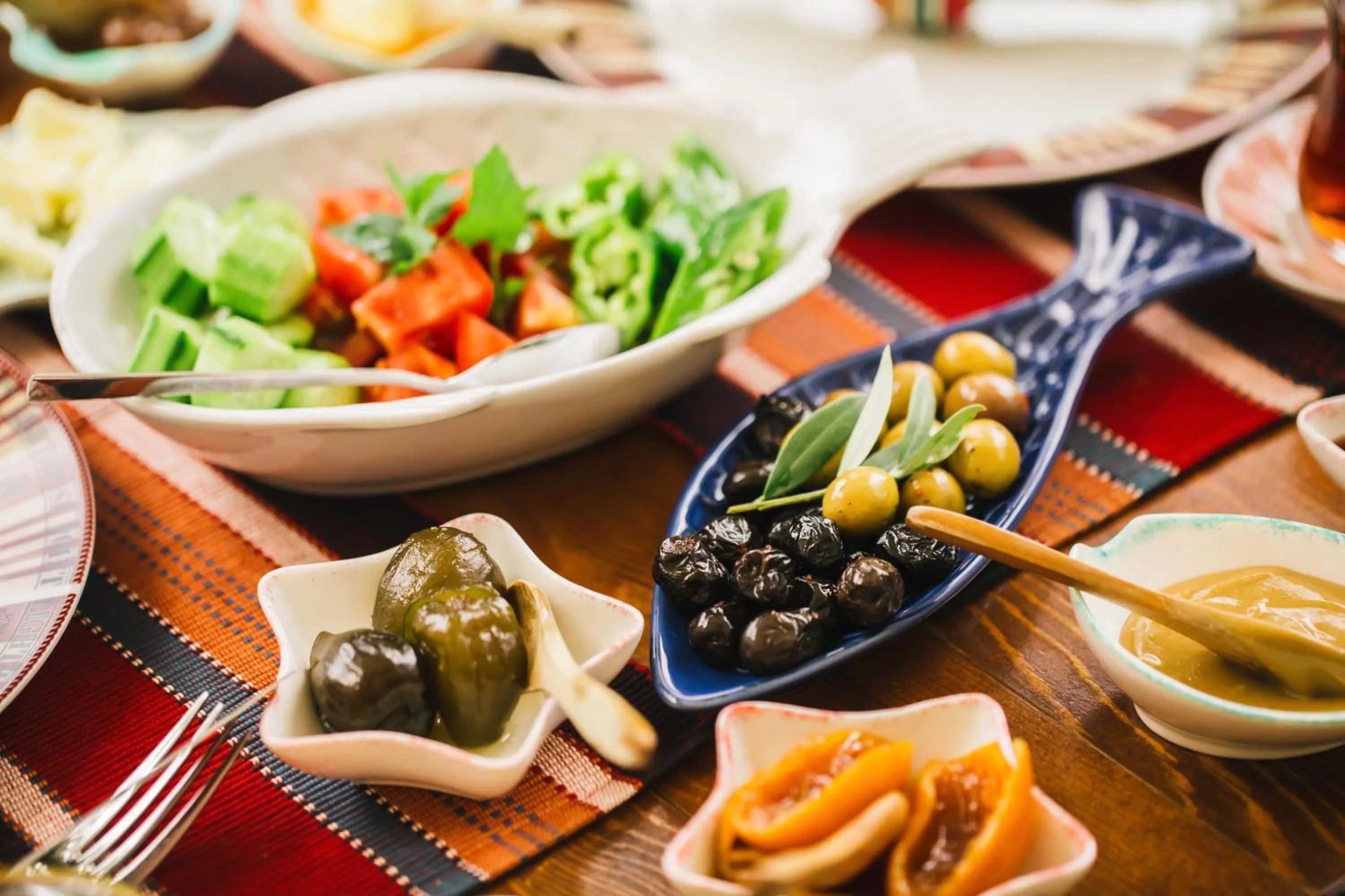 Food and drinks in Fora Konak Alacati