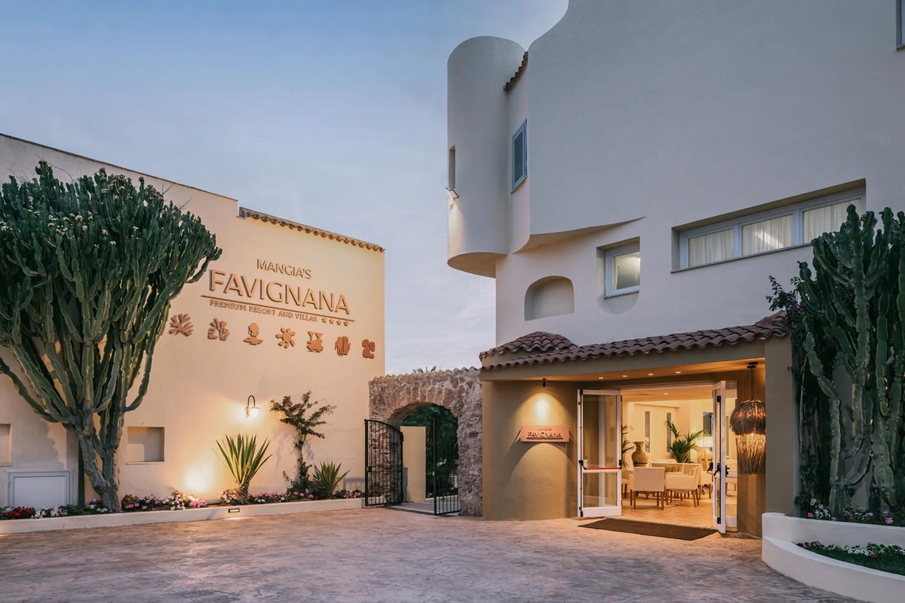 Property building in Mangia's Favignana Resort