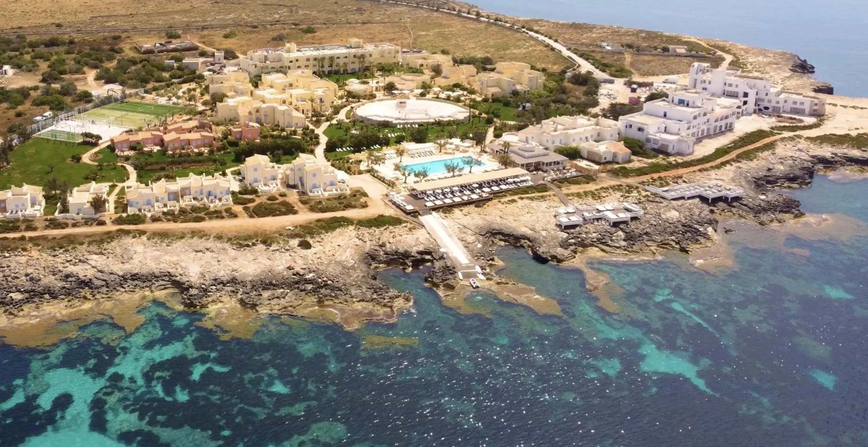 Property building in Mangia's Favignana Resort
