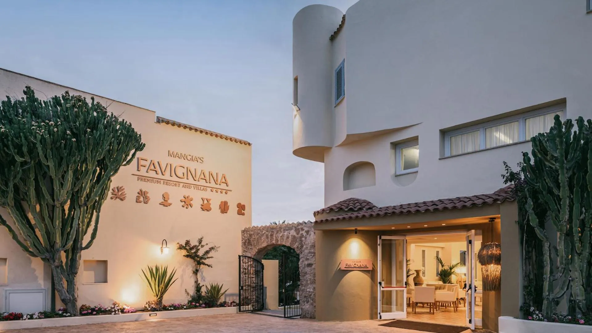 Facade/entrance in Mangia's Favignana Resort