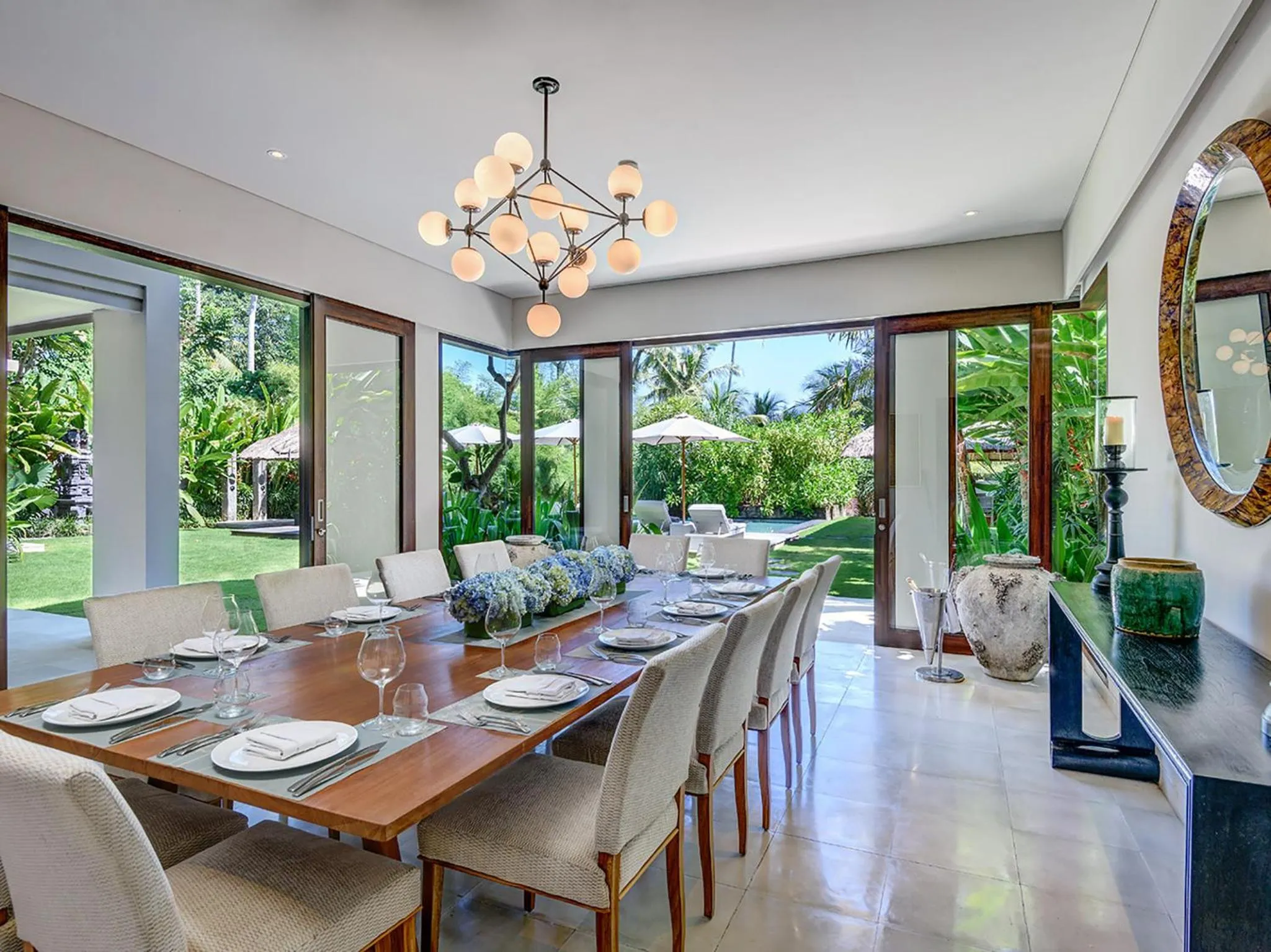 Seating area in Seseh Beach Villas