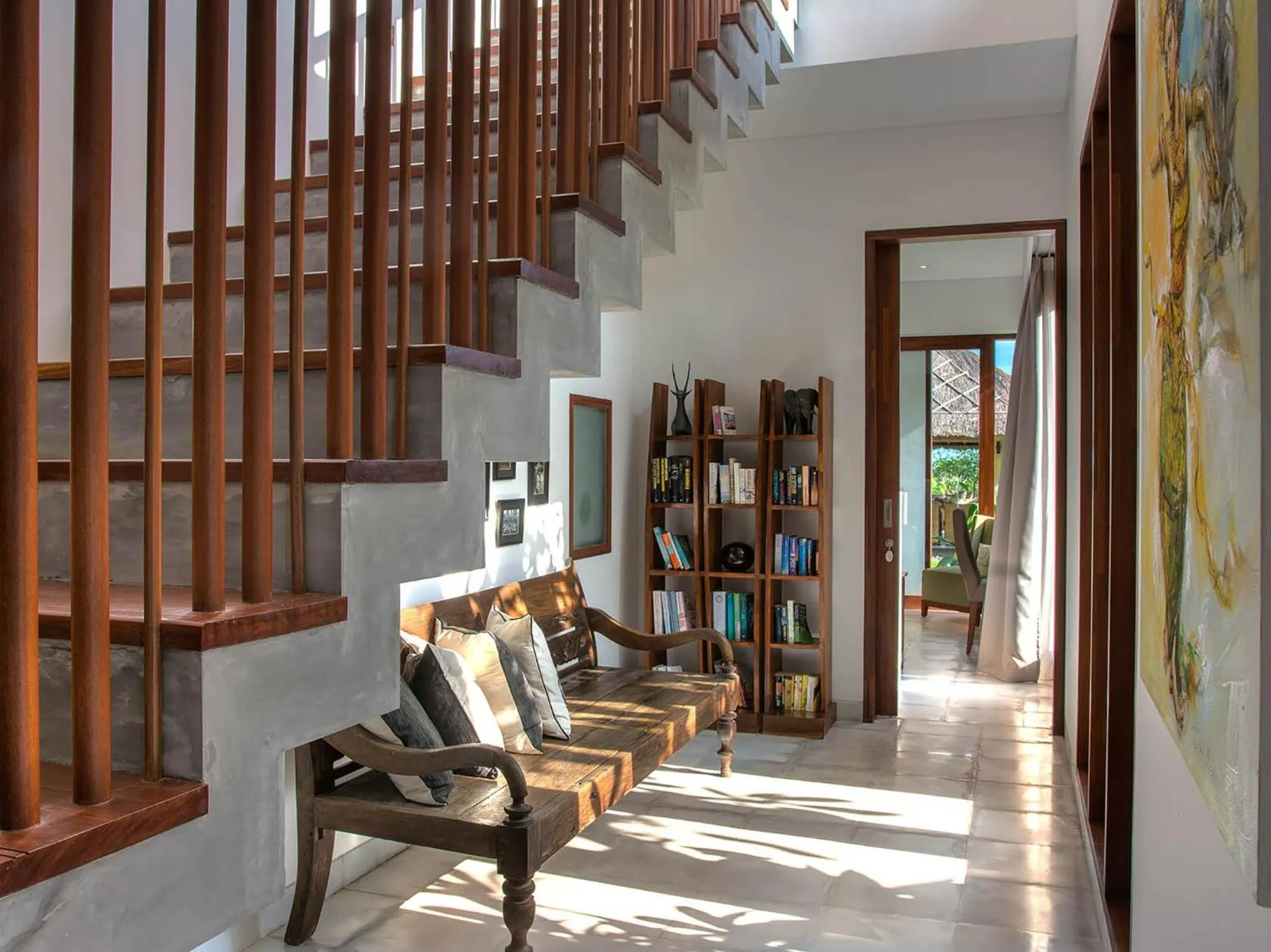 Seating area in Seseh Beach Villas