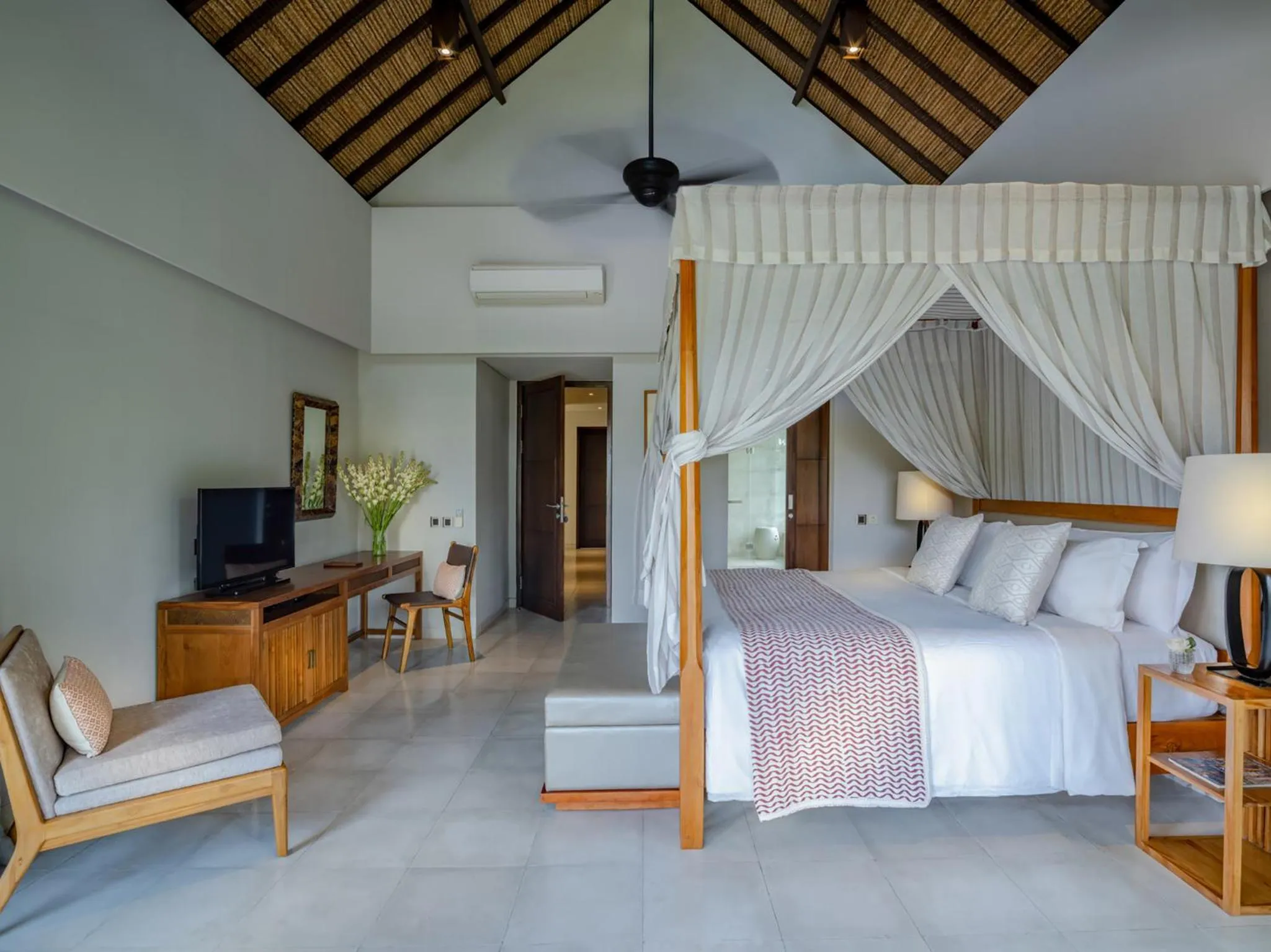 Bedroom, Bed in Seseh Beach Villas
