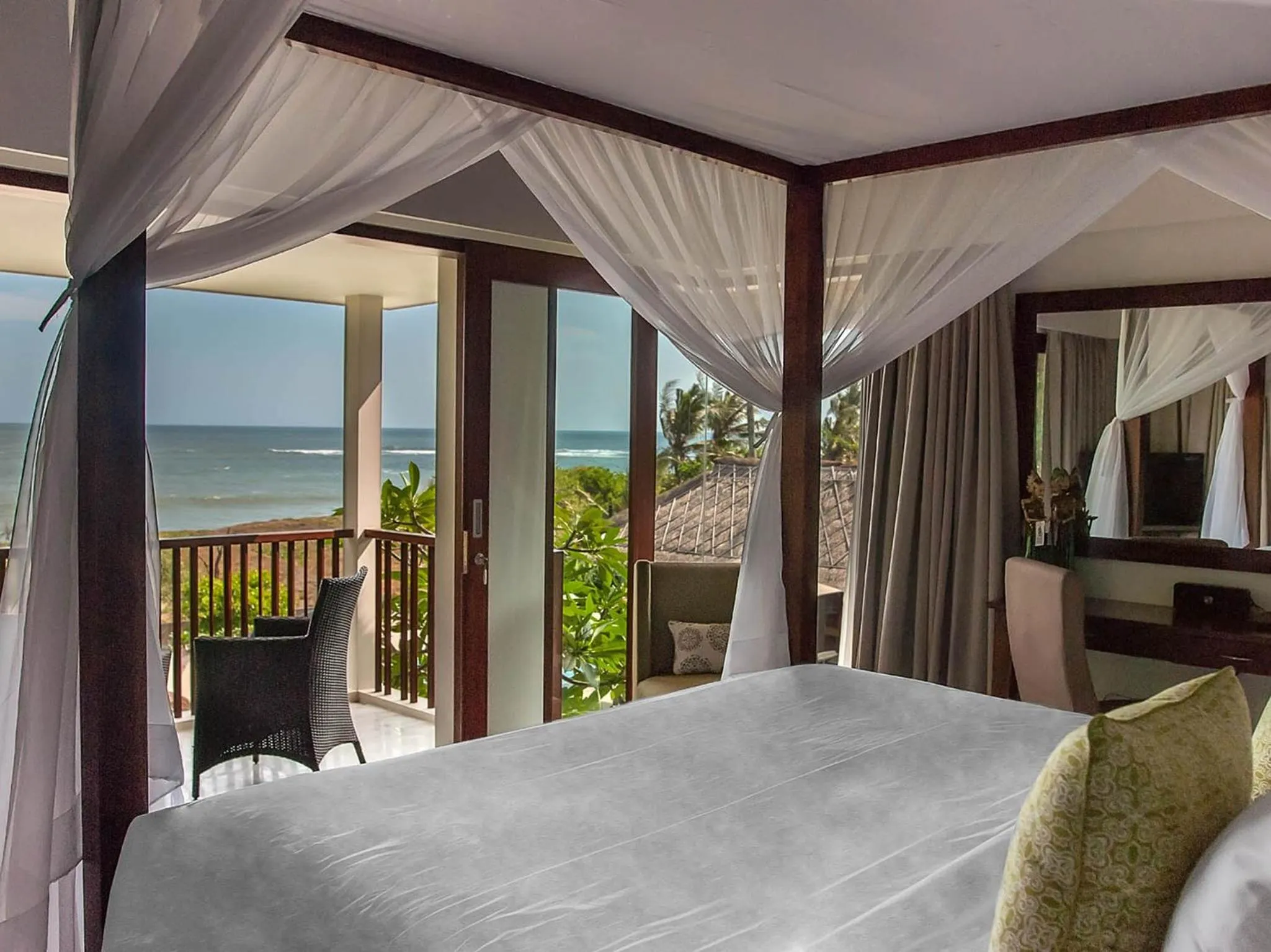 View (from property/room), Bed in Seseh Beach Villas