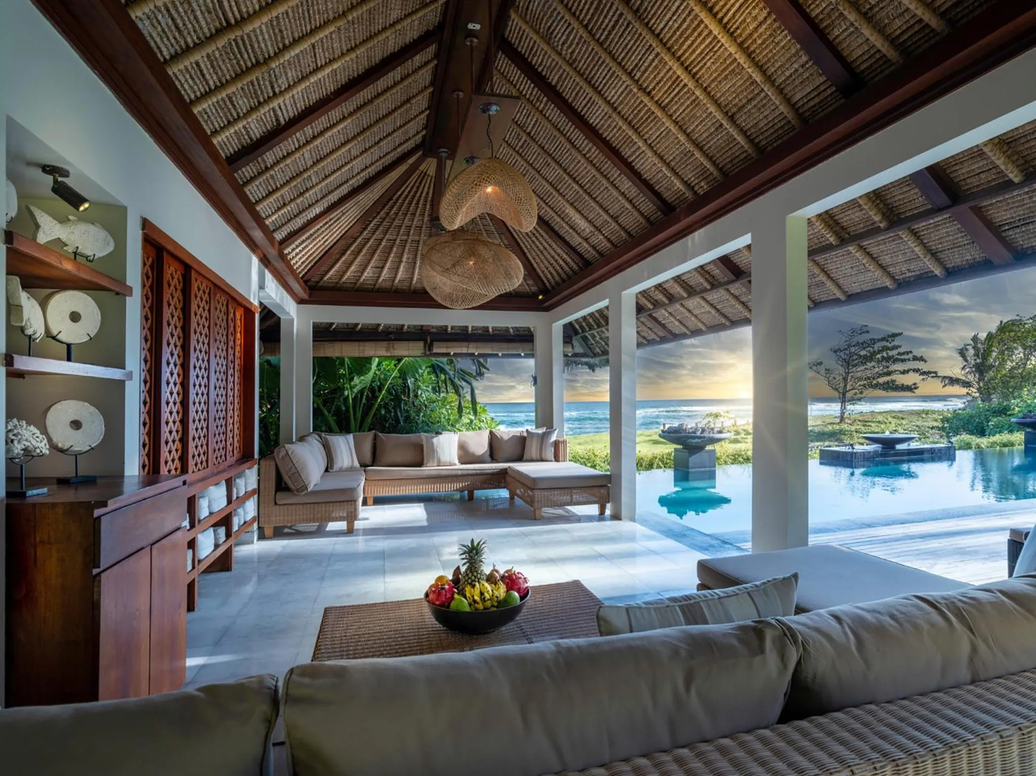Living room in Seseh Beach Villas