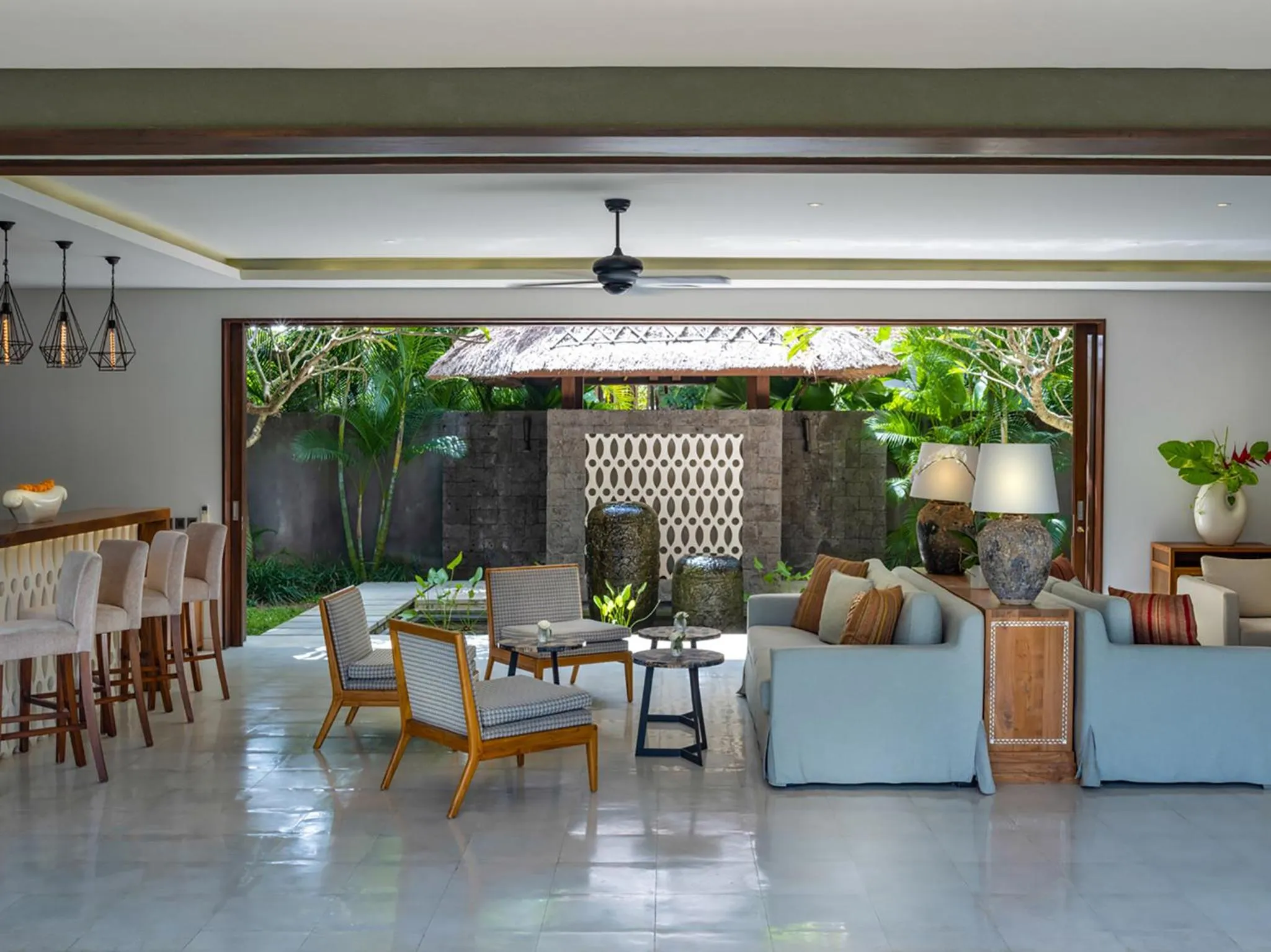 Living room in Seseh Beach Villas
