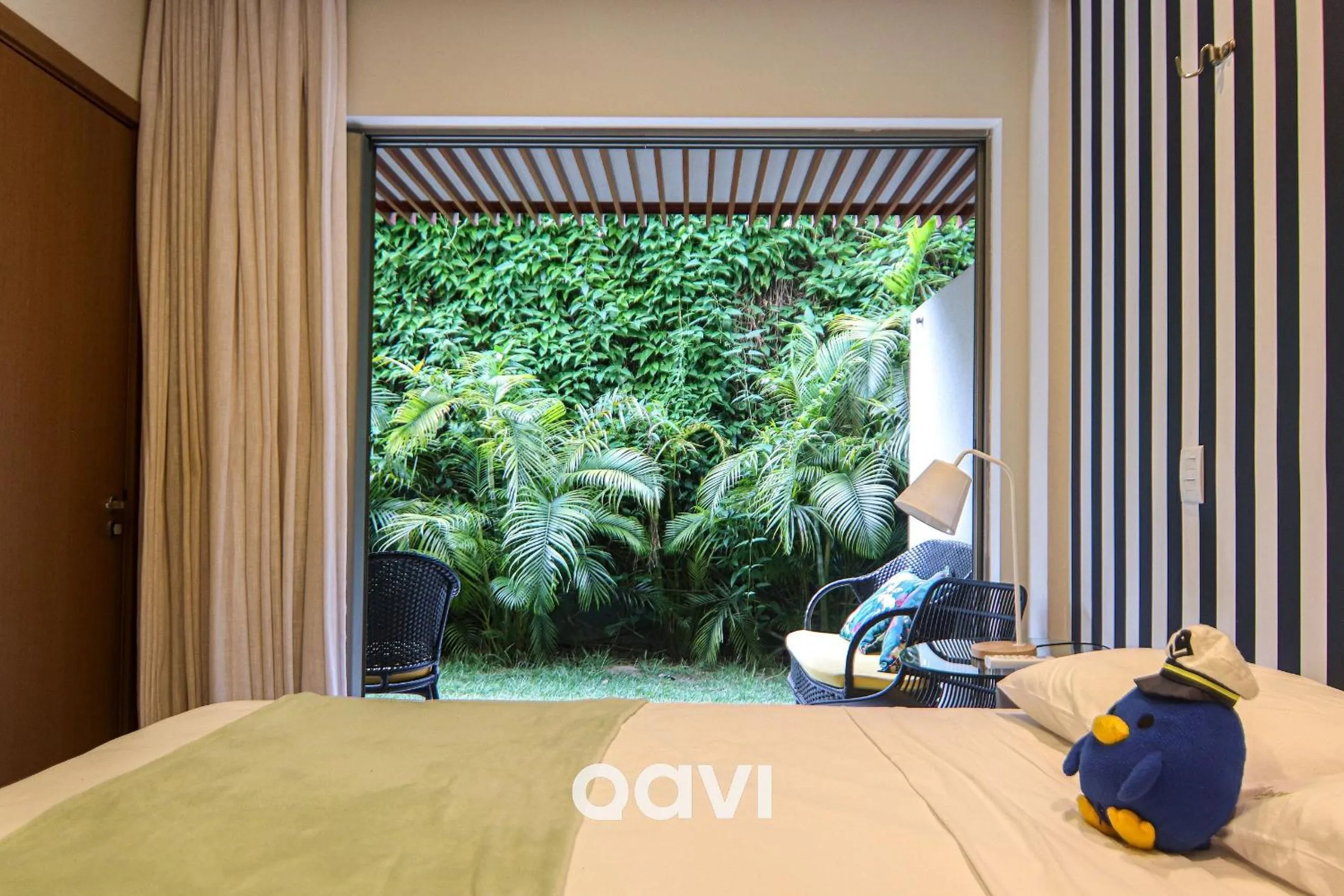 Bedroom, Bed in Ilê de Pipa - Flat Premium Tulum - By Qavi