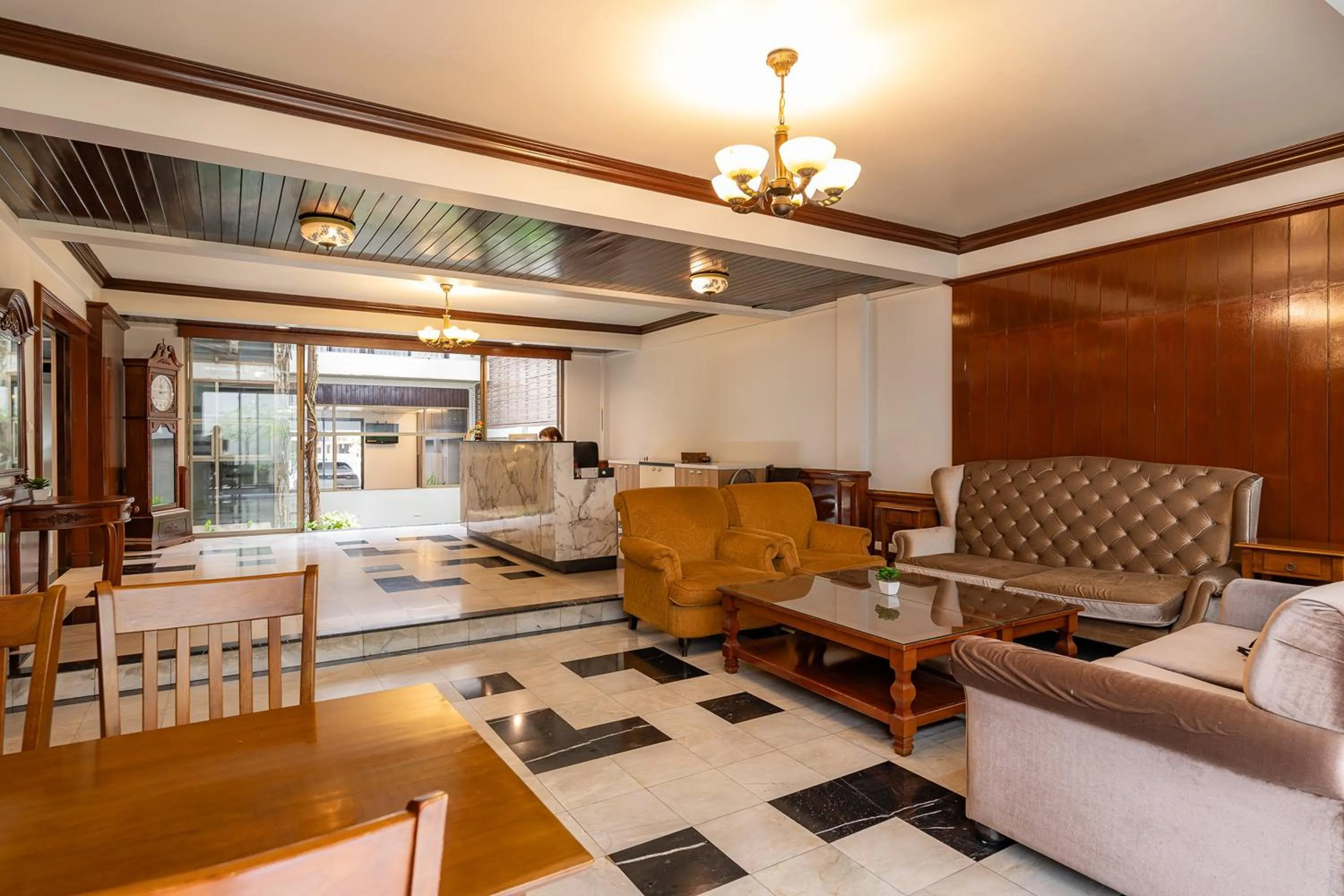 Living room in 23 AVA at Saladaeng