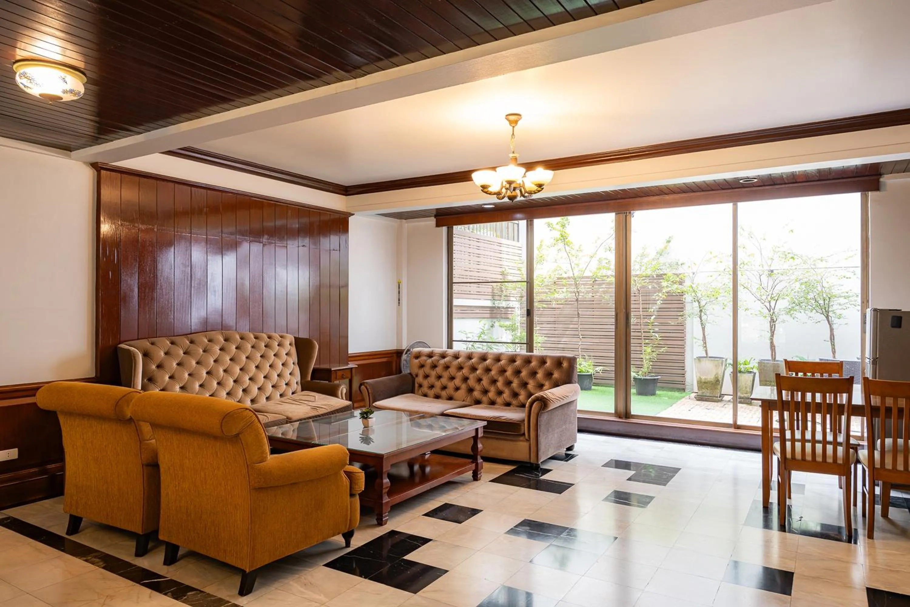 Living room in 23 AVA at Saladaeng