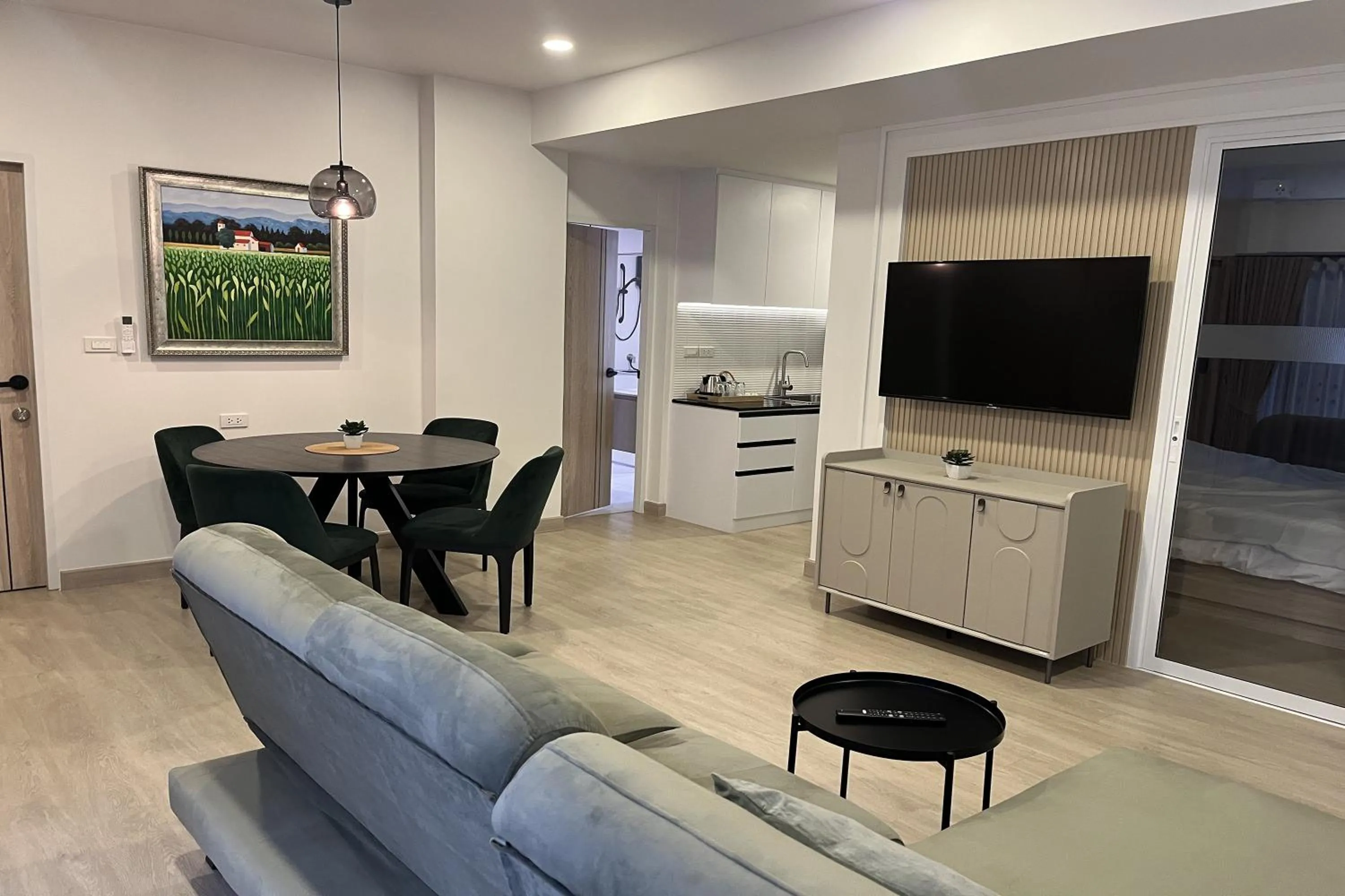 Living room in 23 AVA at Saladaeng