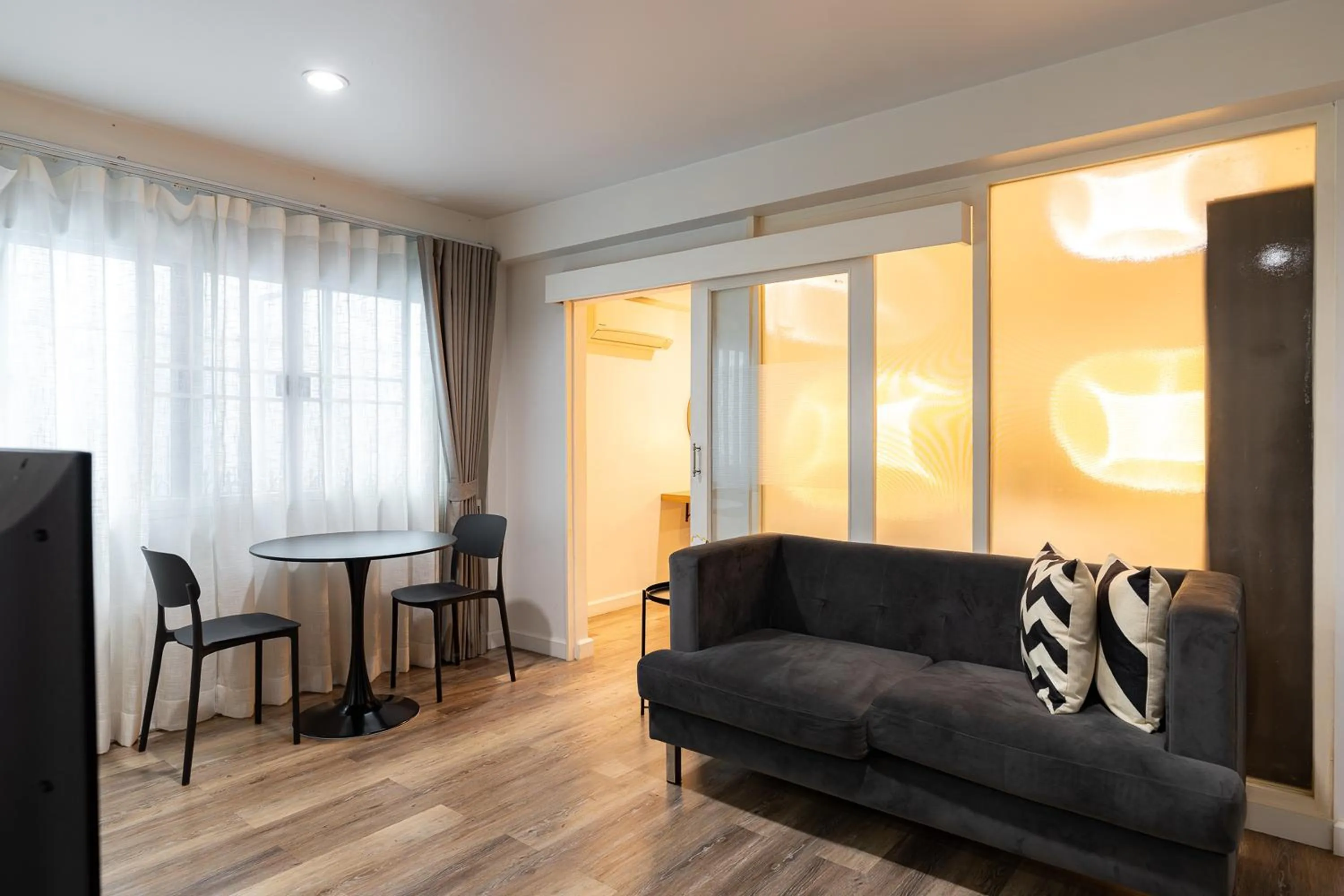 Living room in 23 AVA at Saladaeng