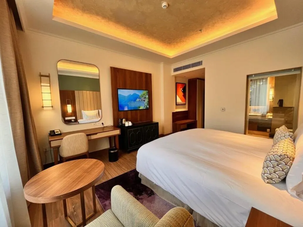 Bed in Vivanta Tawang