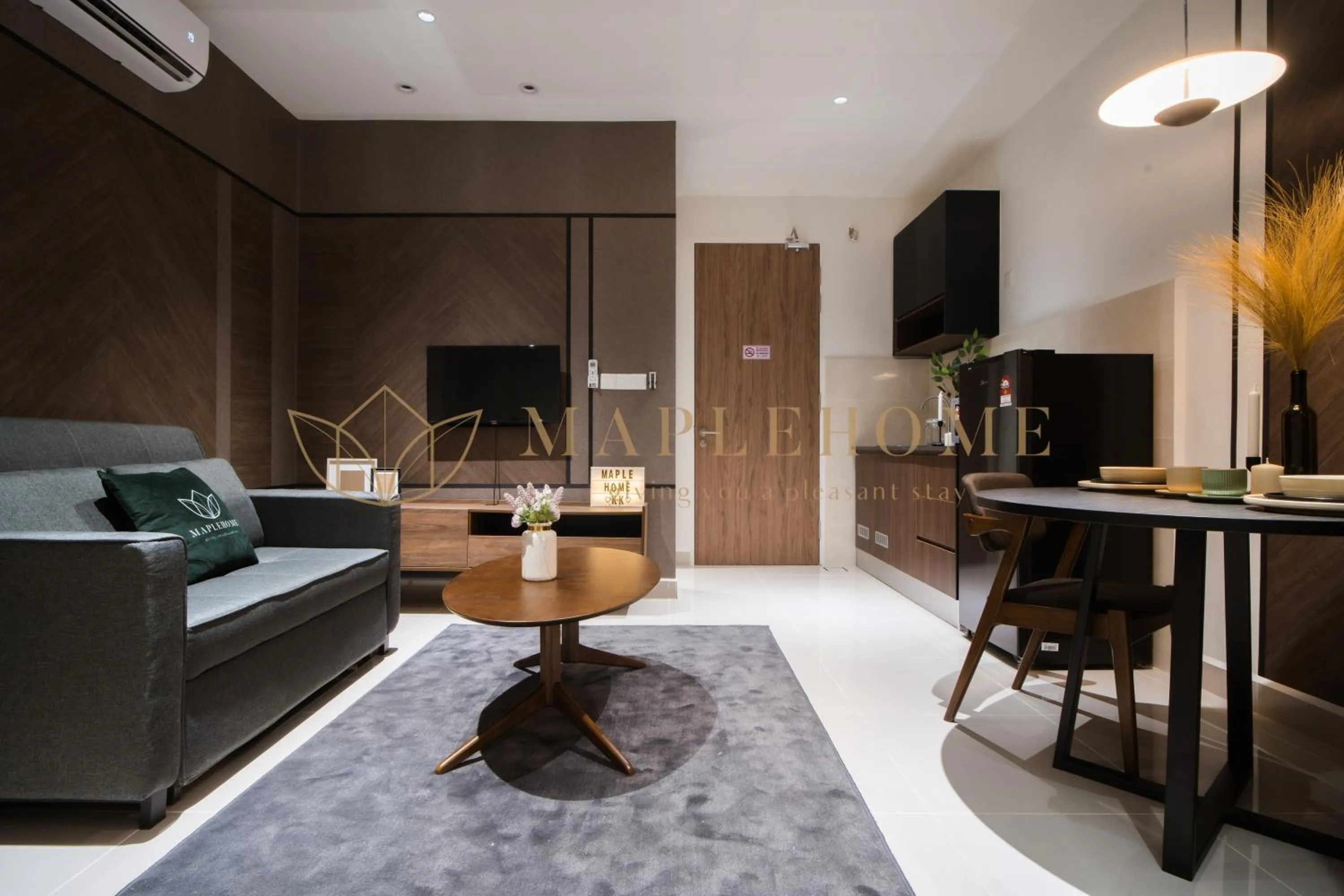 Living room in The Shore Premier Suites Kota Kinabalu