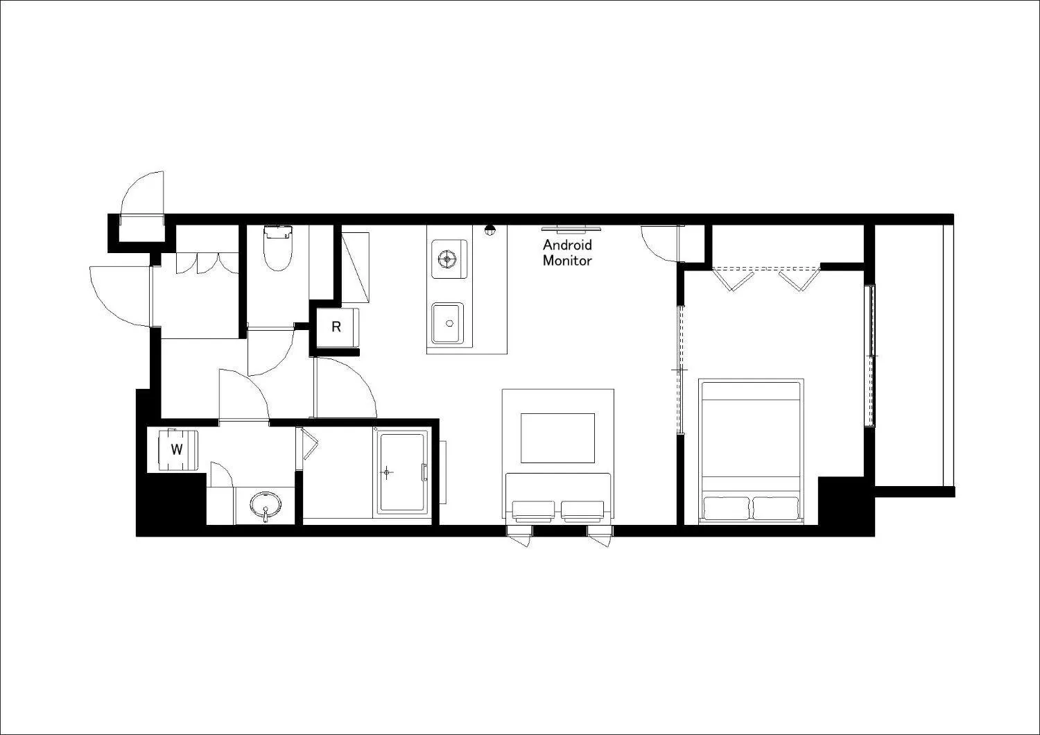 Floor plan in Alterna蔵前