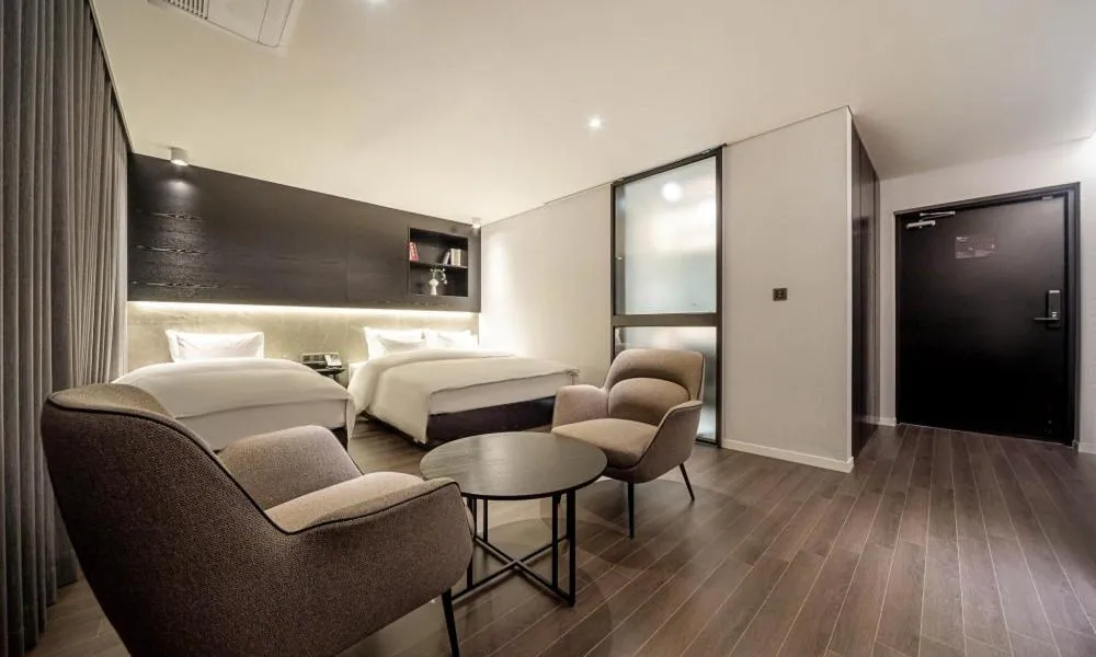 Photo of the whole room, Bed in Pohang Hotel Noblion