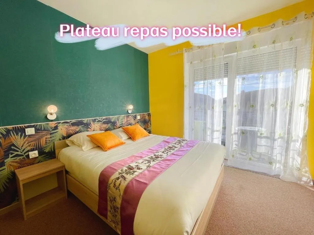 Bed in Hotel Le Ronchamp