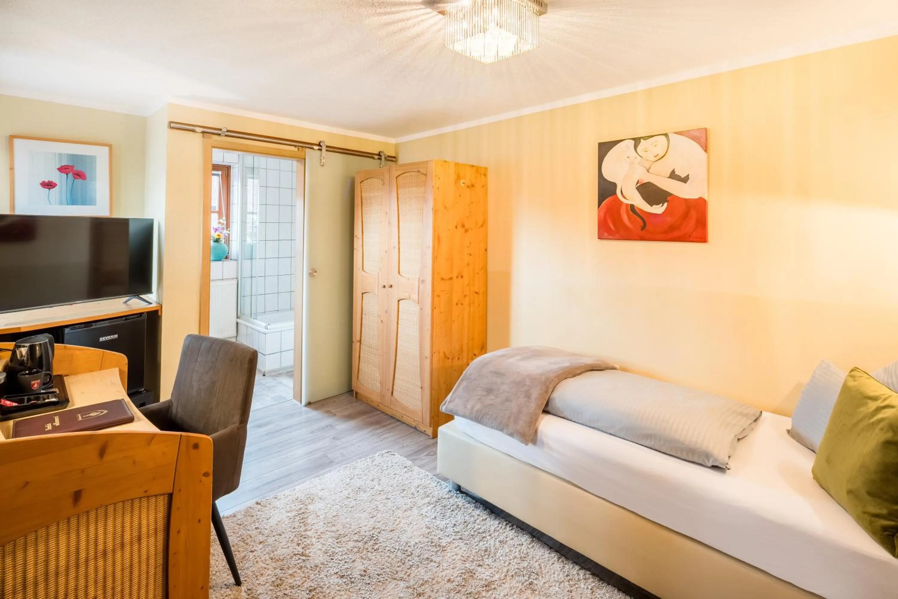 Bed in Hotel Nürnberger Hof in Altdorf