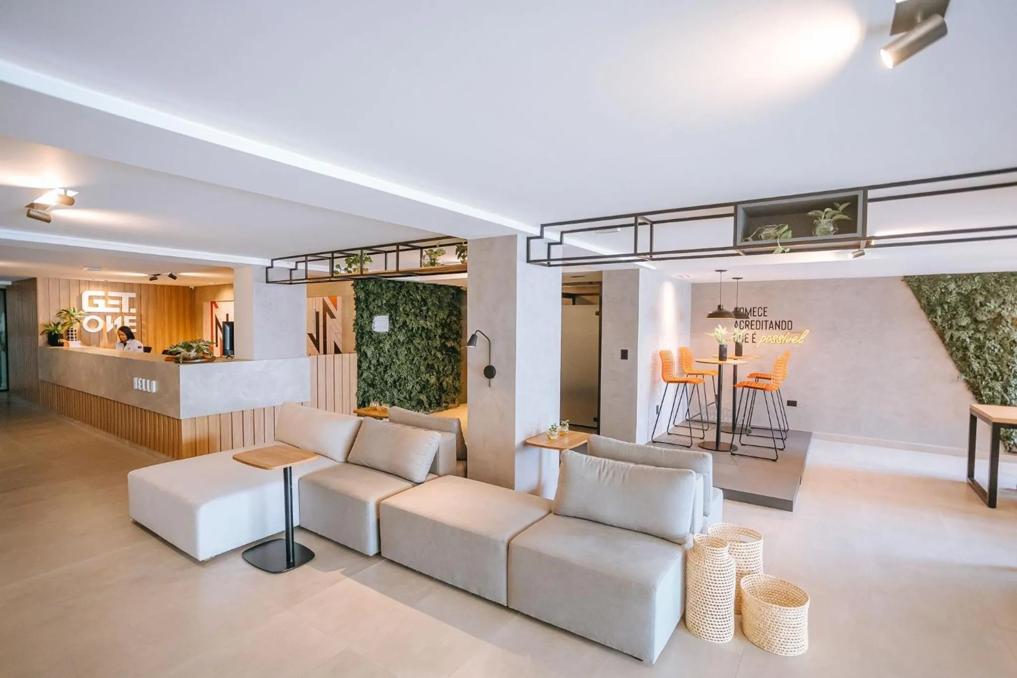 Lobby or reception in Belo flat na praia do Bessa