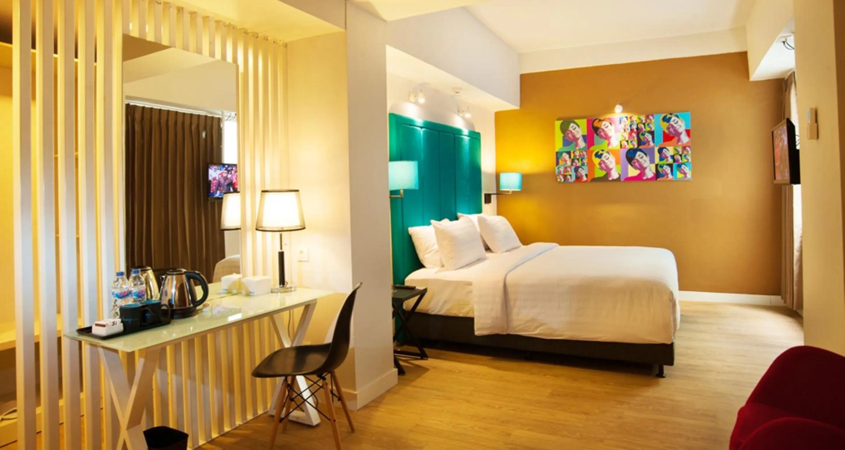 Bedroom, Bed in Idoop Hotel by Prasanthi