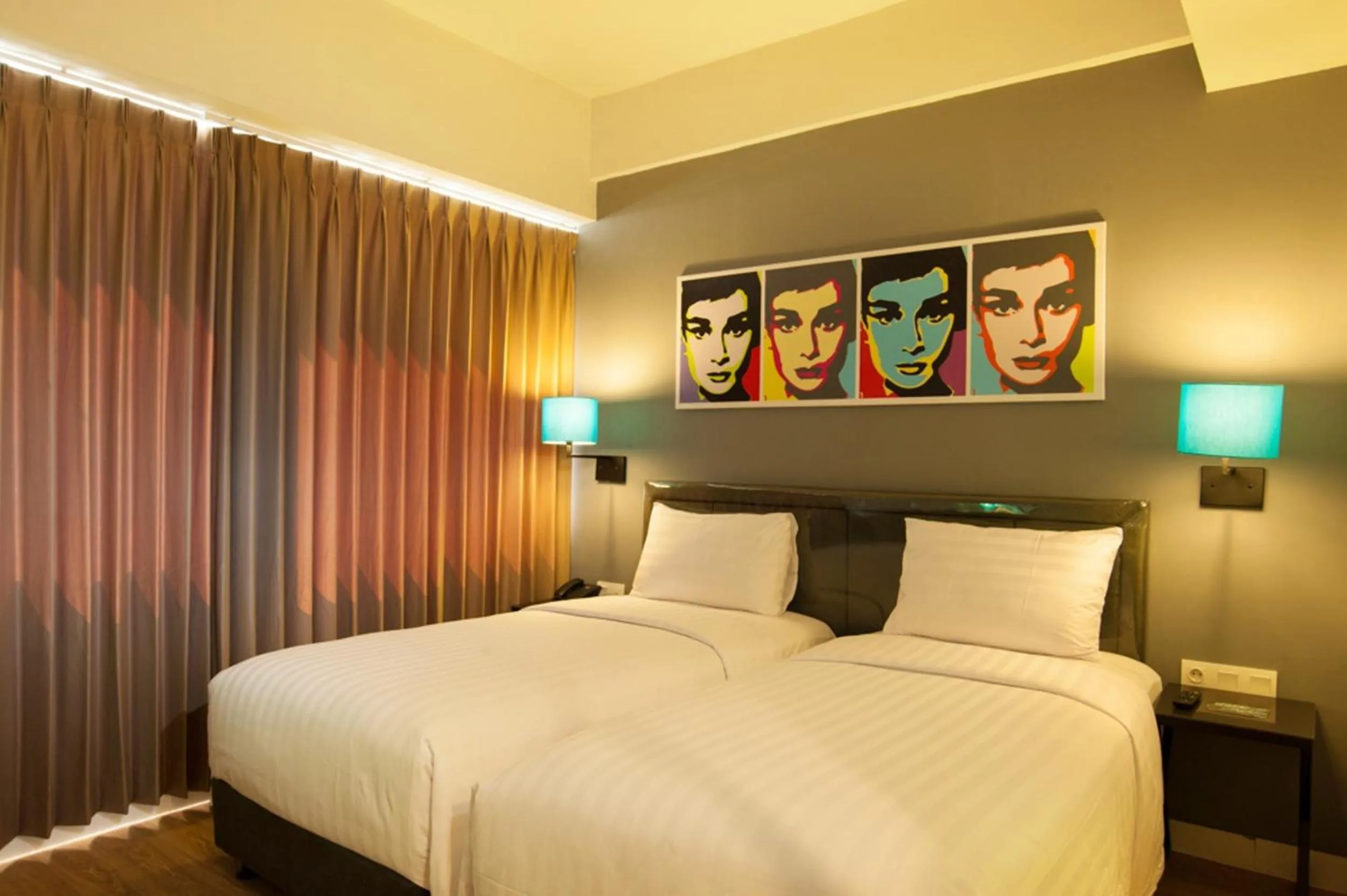 Bedroom, Bed in Idoop Hotel by Prasanthi