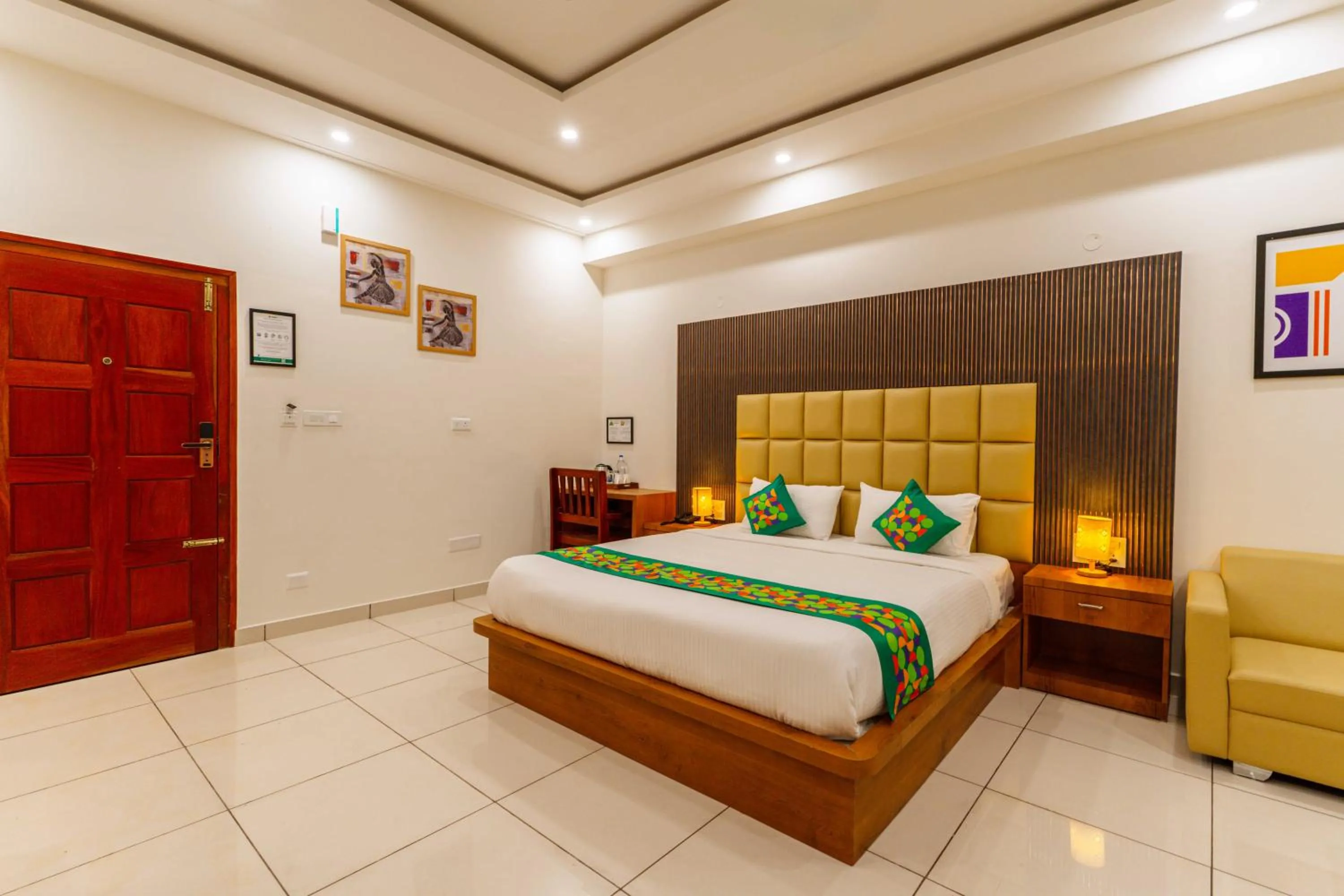 Bedroom, Bed in Treebo RC Comforts