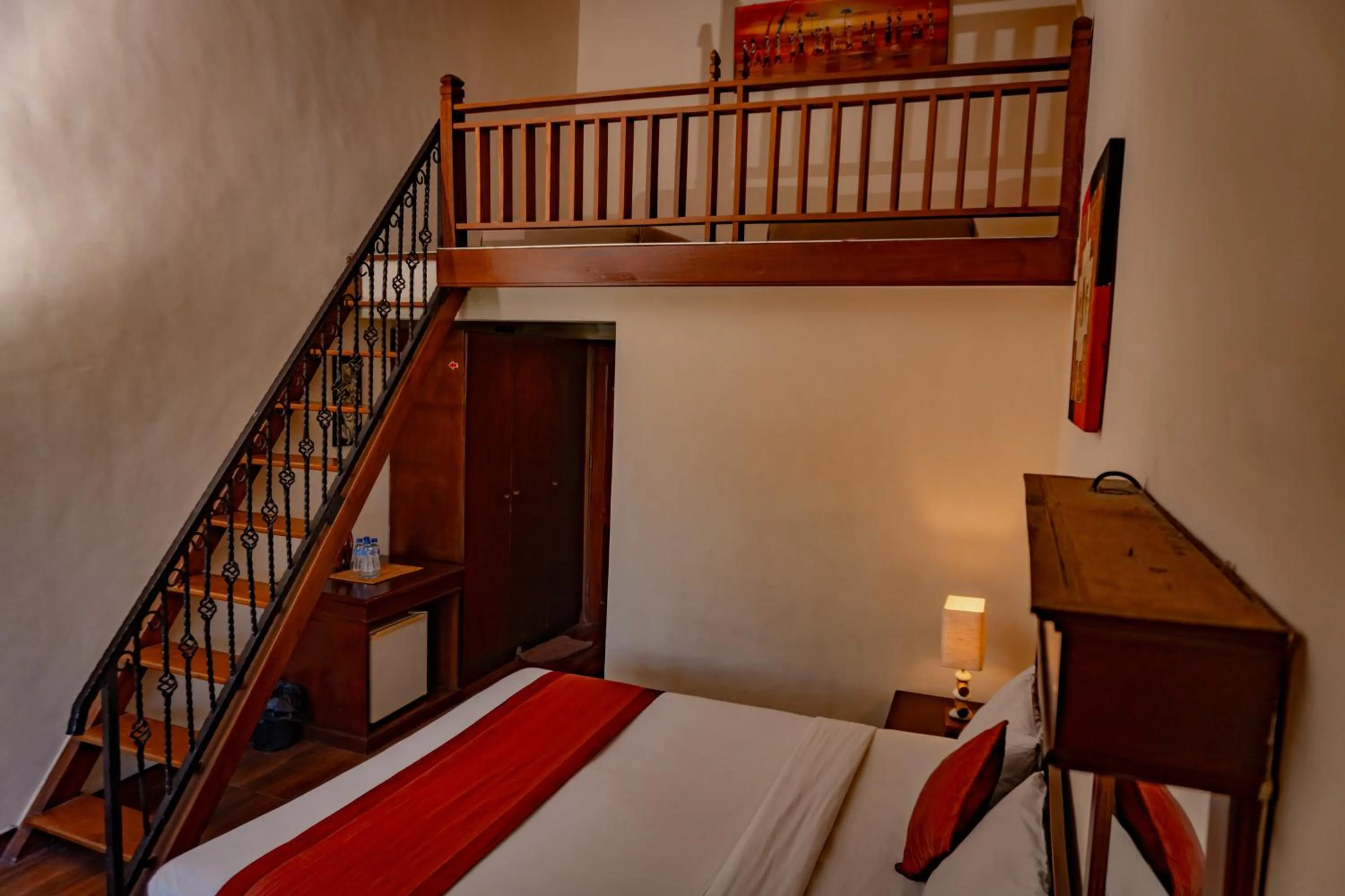 Bed in Hotel Puri Dibia Kuta