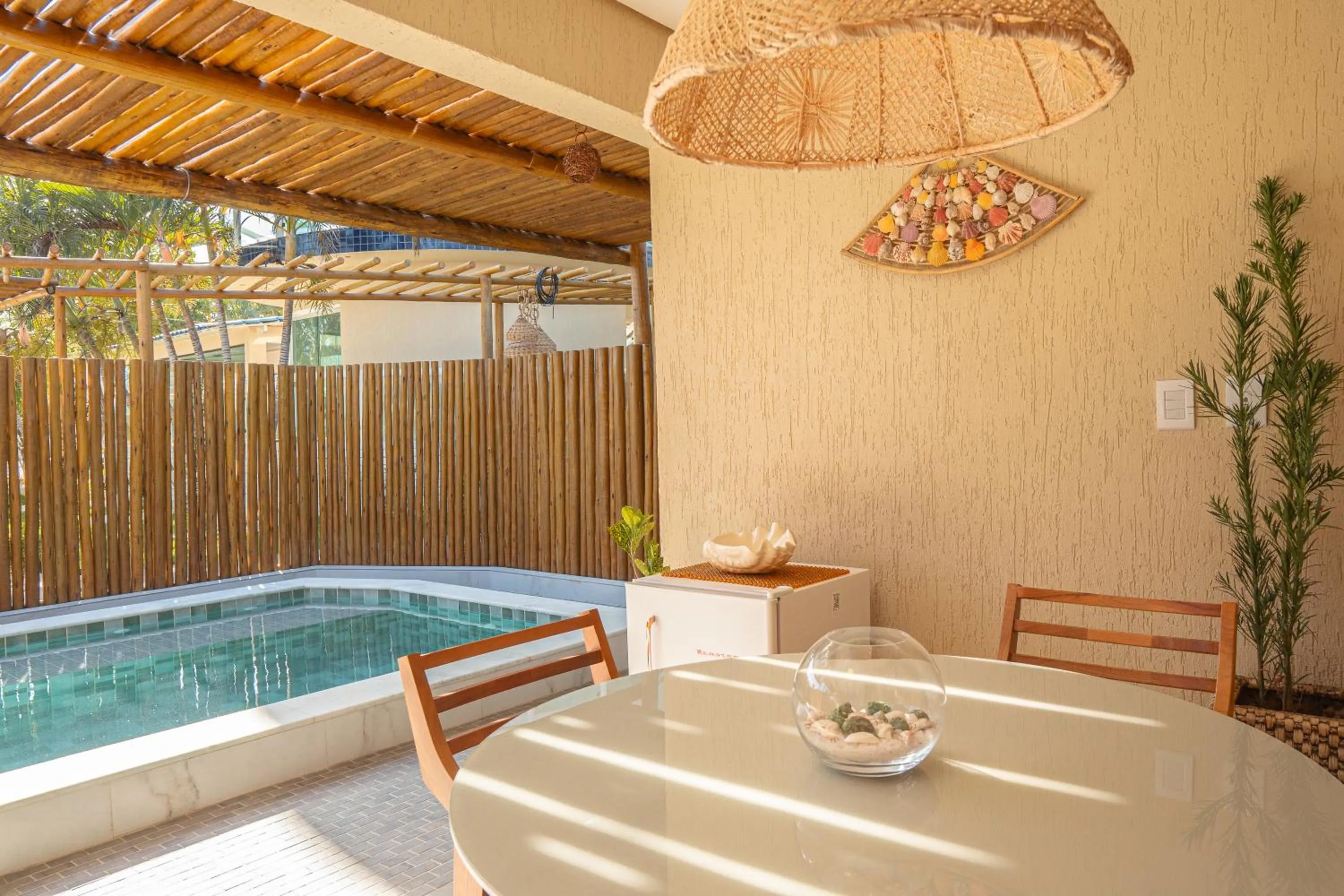 Pool view in Pousada Mansão da Costa