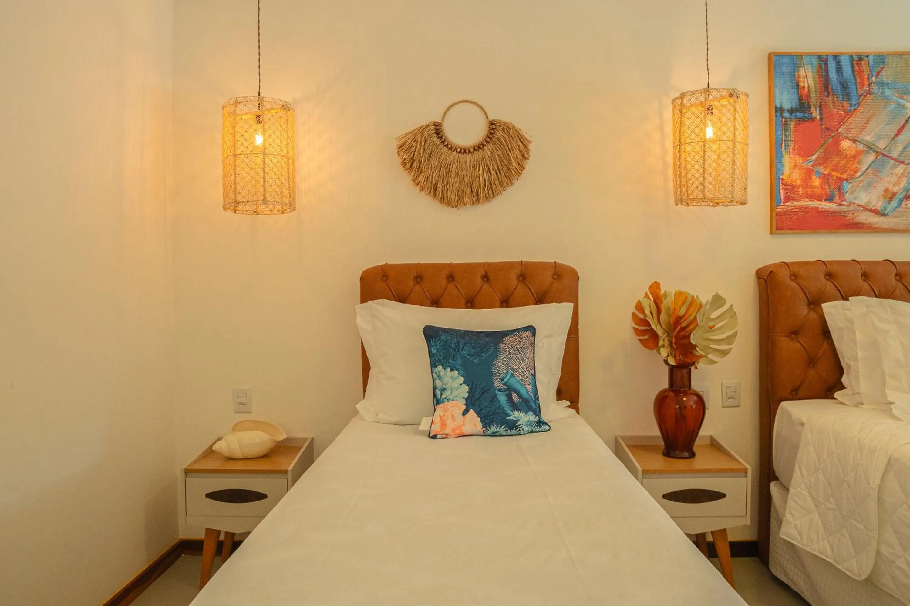 Bed in Pousada Mansão da Costa