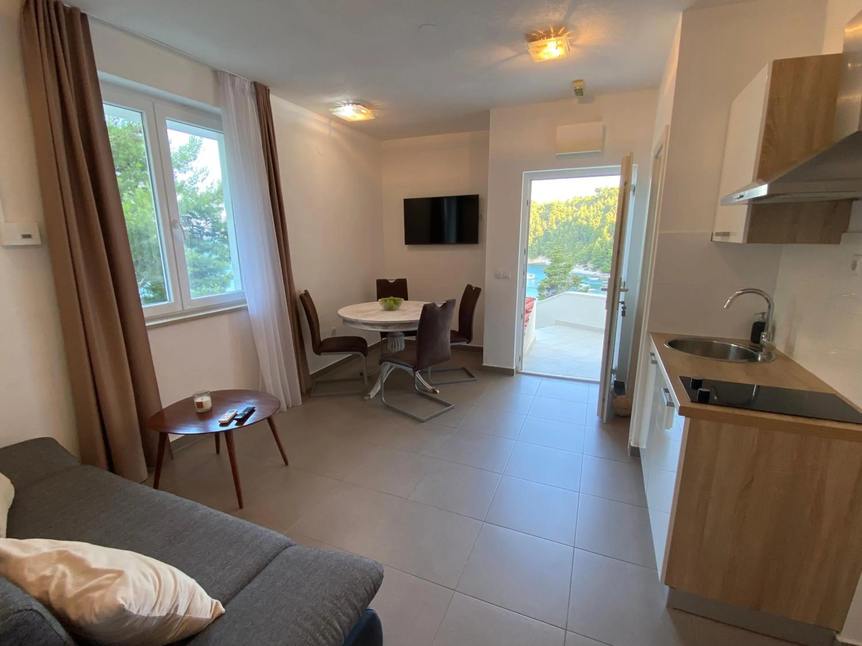 Kitchen or kitchenette in Apartments Domani