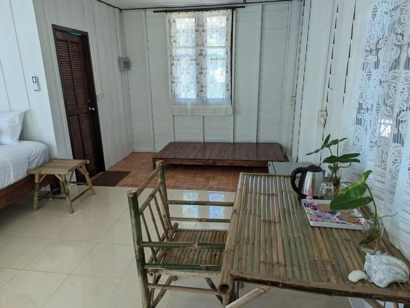 Decorative detail, Bed in The River Retreat Koh Mak