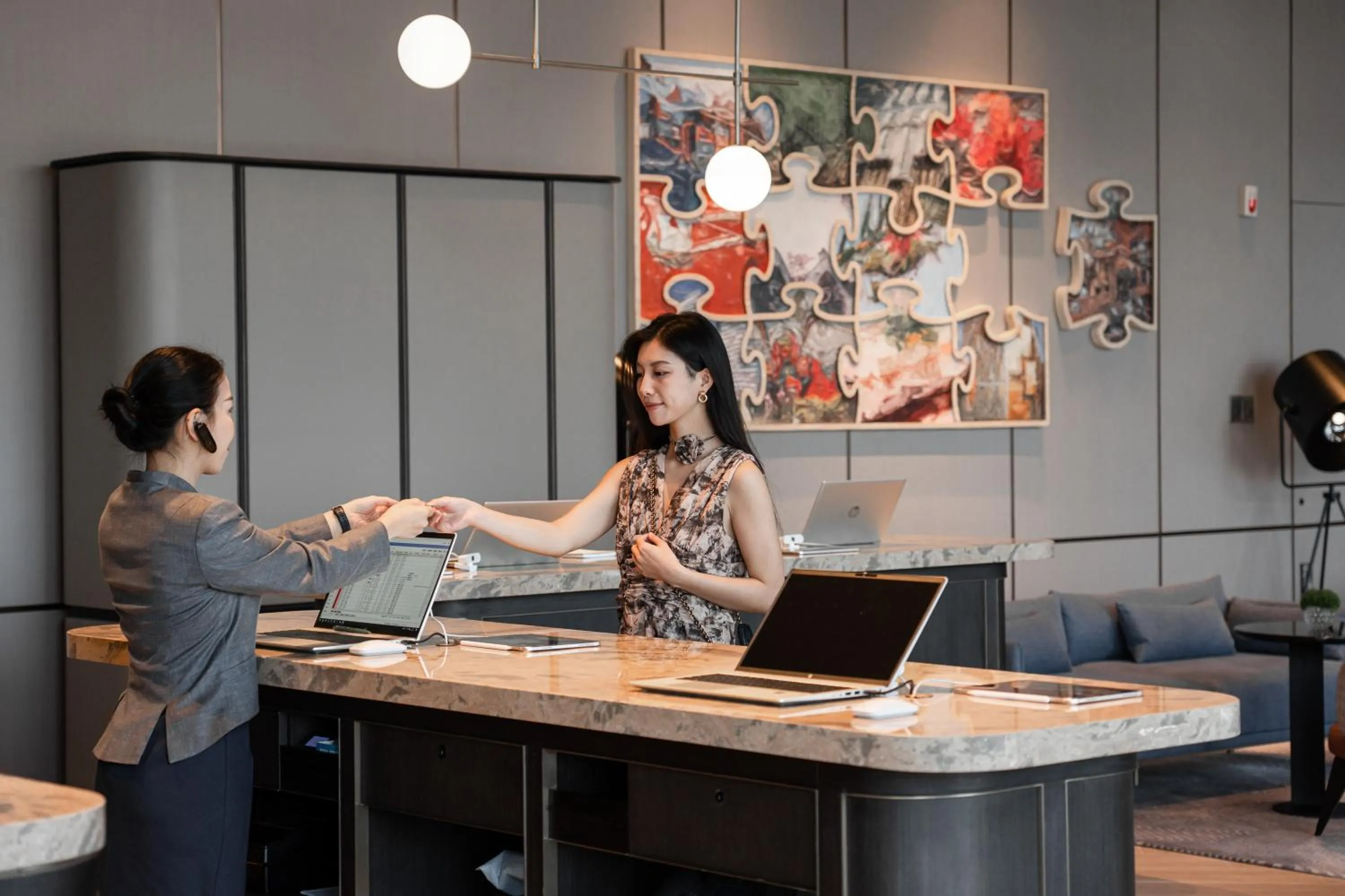 Lobby or reception in New World Guangzhou Hotel