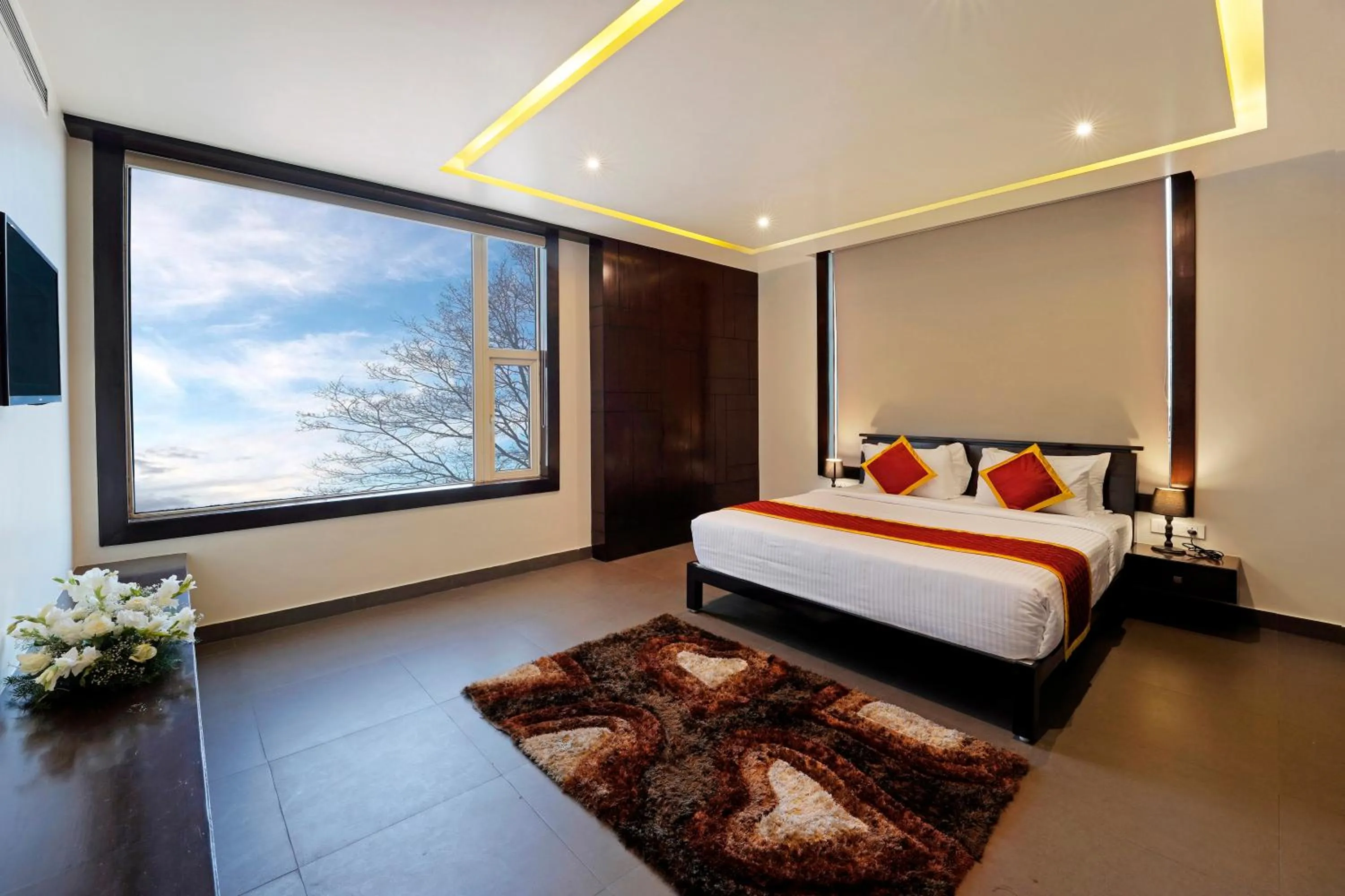 Bedroom, Bed in Clover - A Rivido Hotel Jigani