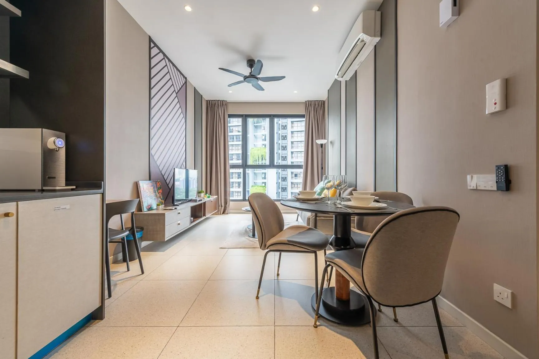 Seating area in Millerz Square Kuala Lumpur by Synergy