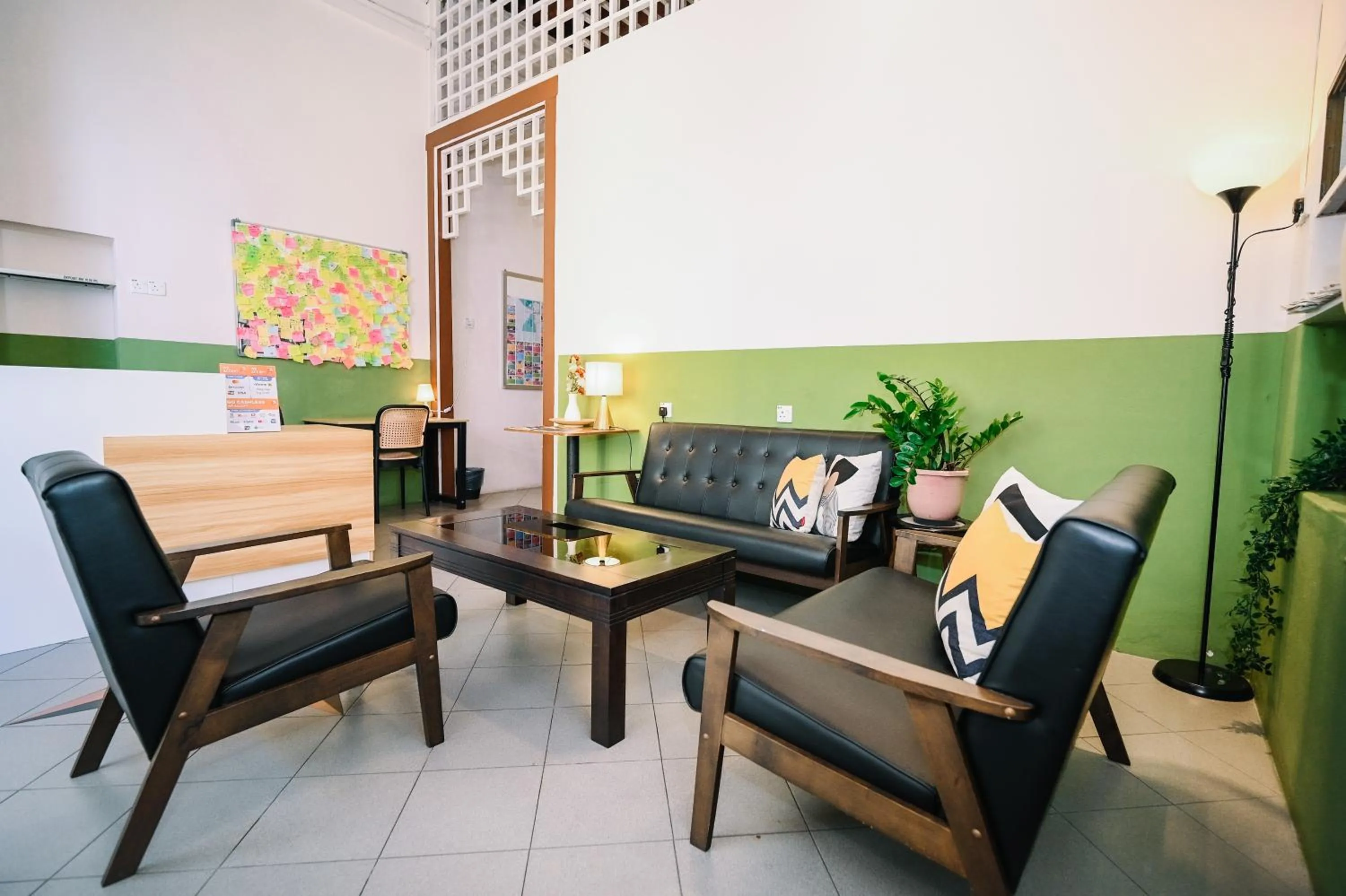 Living room in Swing & Pillows - 75 Chulia St, Georgetown Penang