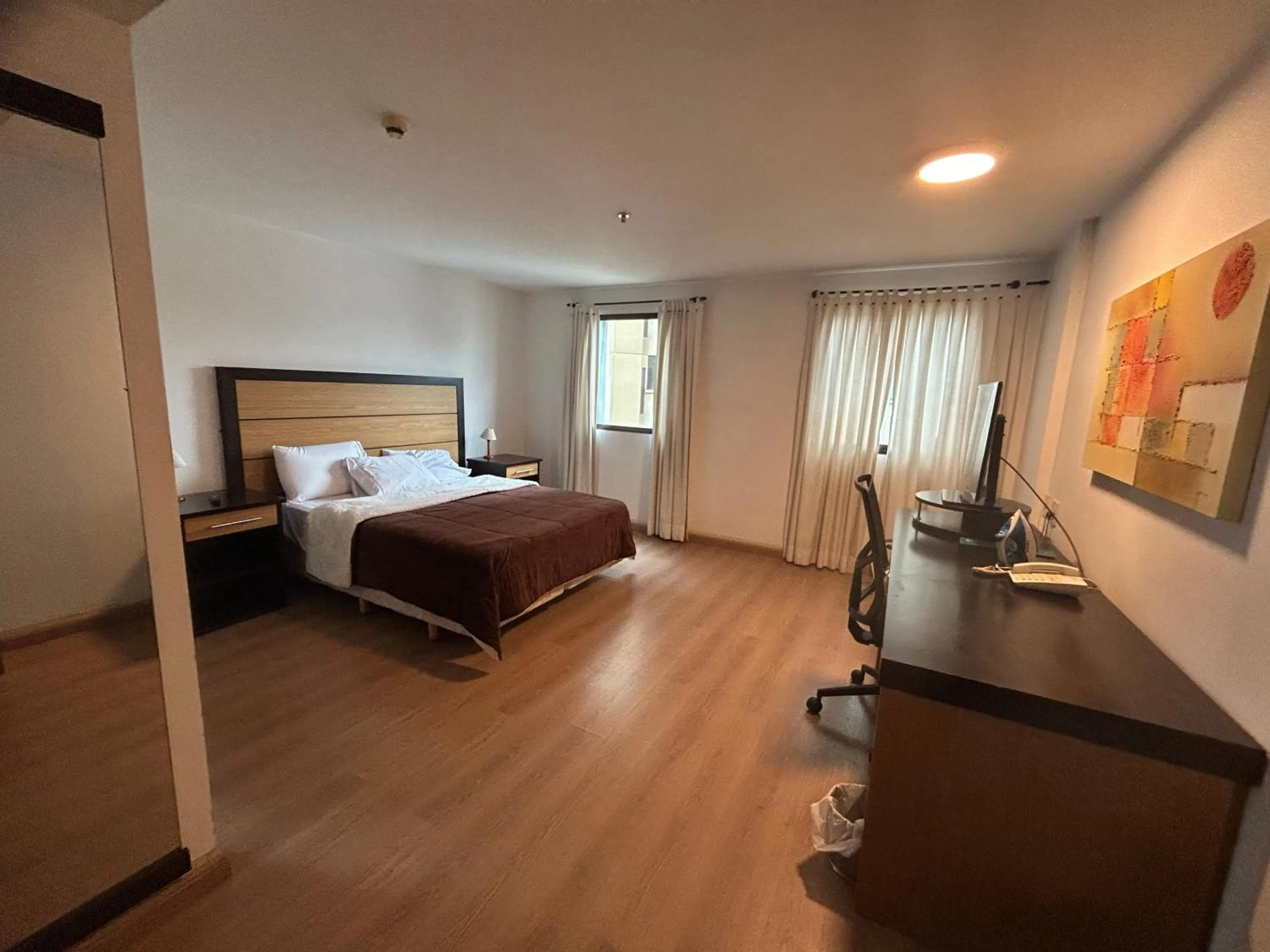 Bed in Apart-hotel Bourbon São Paulo Ibirapuera Convention Hotel