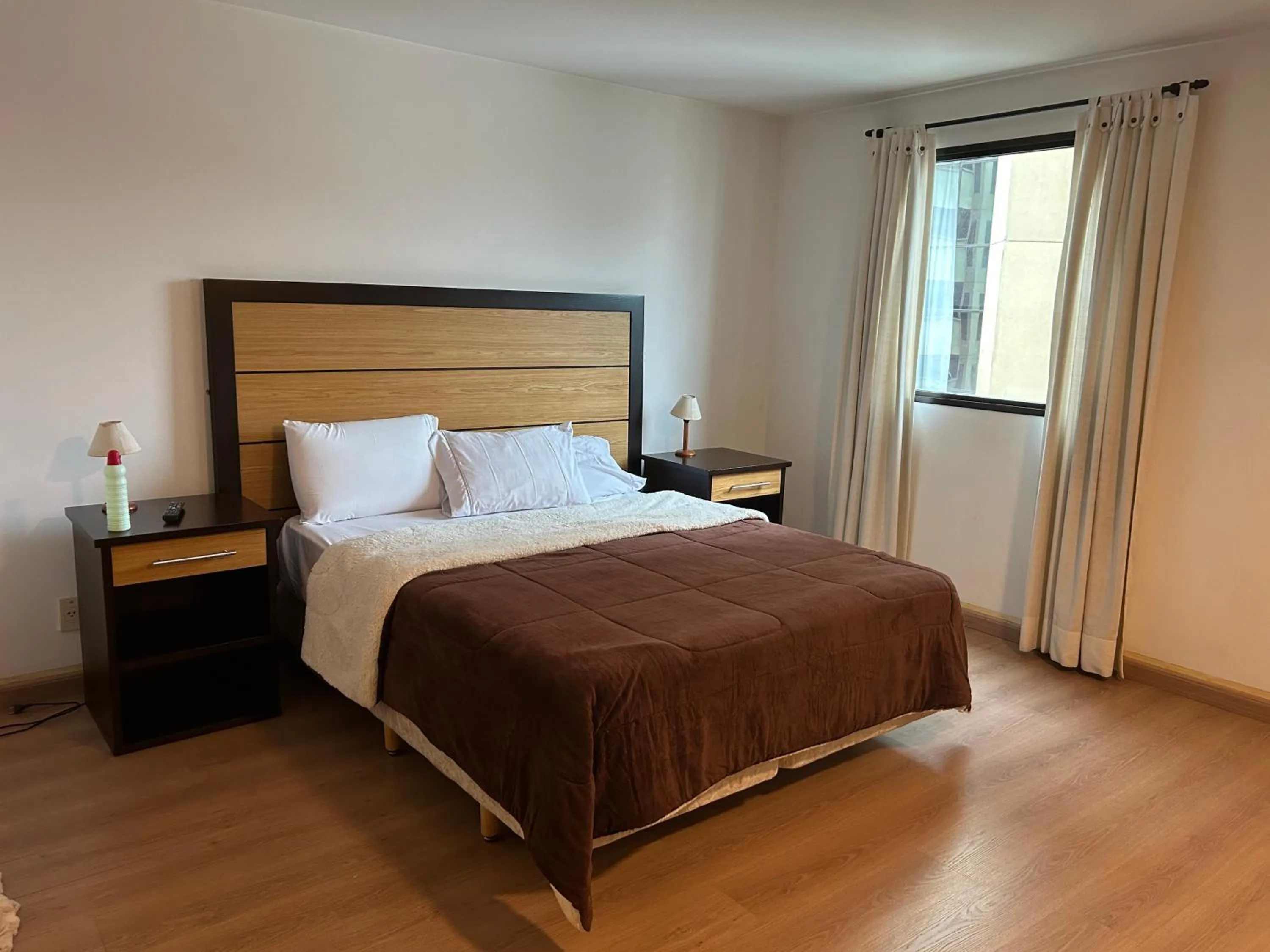 Bed in Apart-hotel Bourbon São Paulo Ibirapuera Convention Hotel