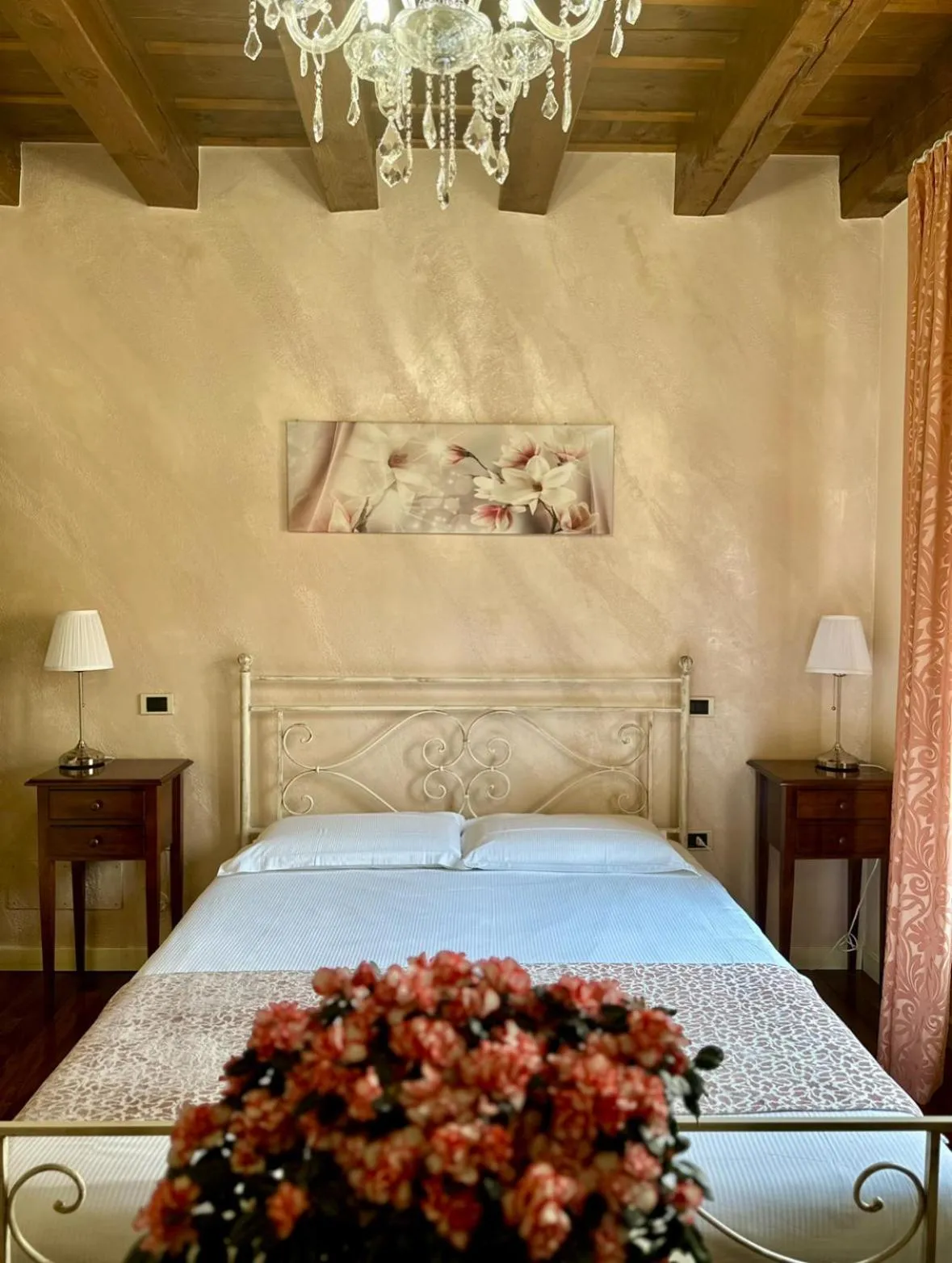 Bed in Relais Ponte Pietra