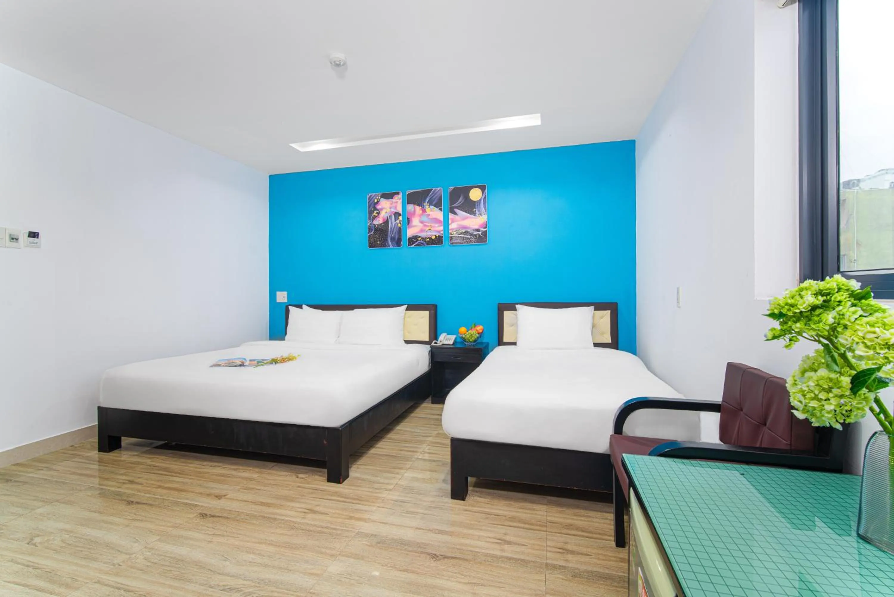 Bed in La Maison Danang Beach Hotel