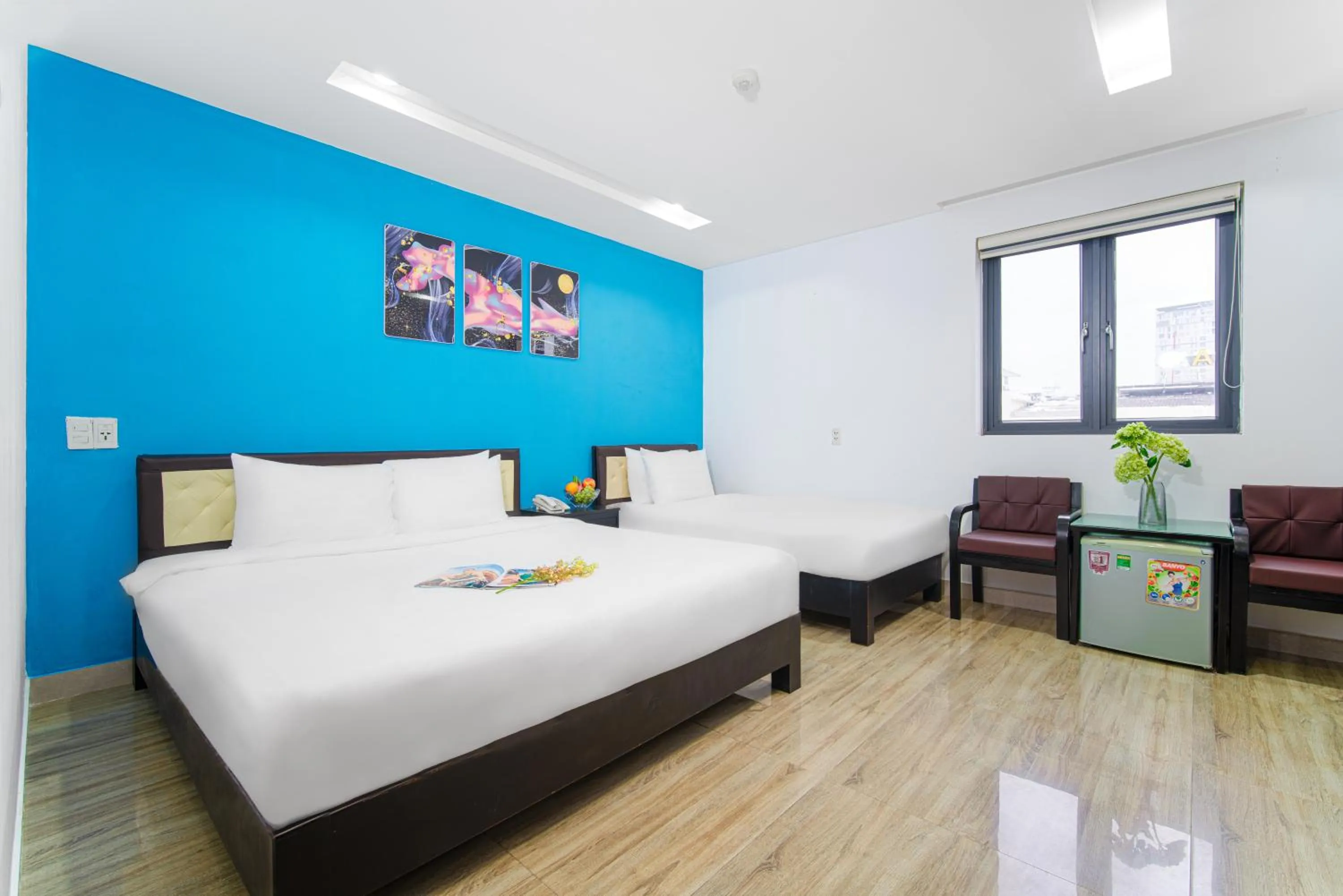 Bed in La Maison Danang Beach Hotel