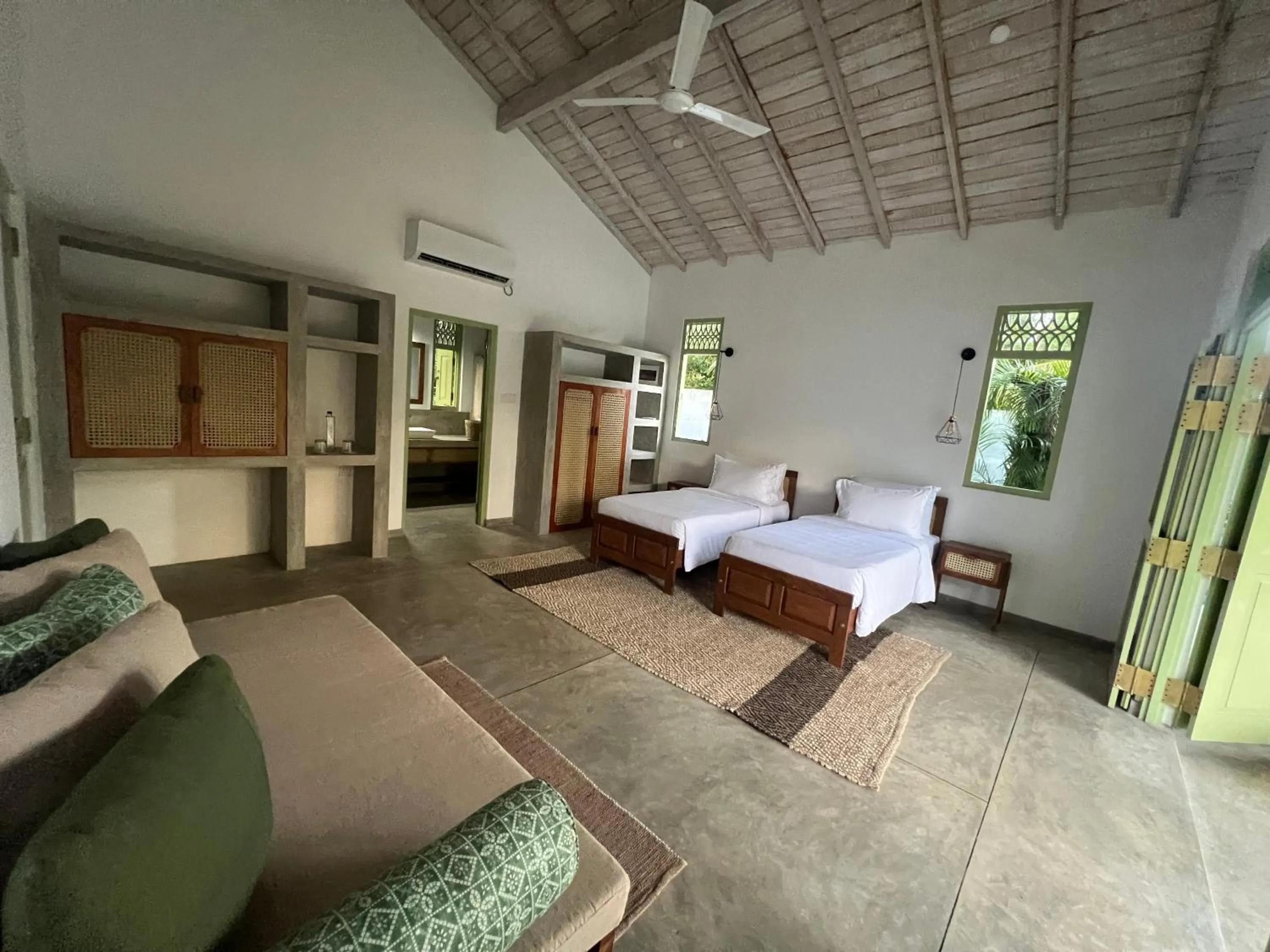 Bedroom, Bed in Zen House