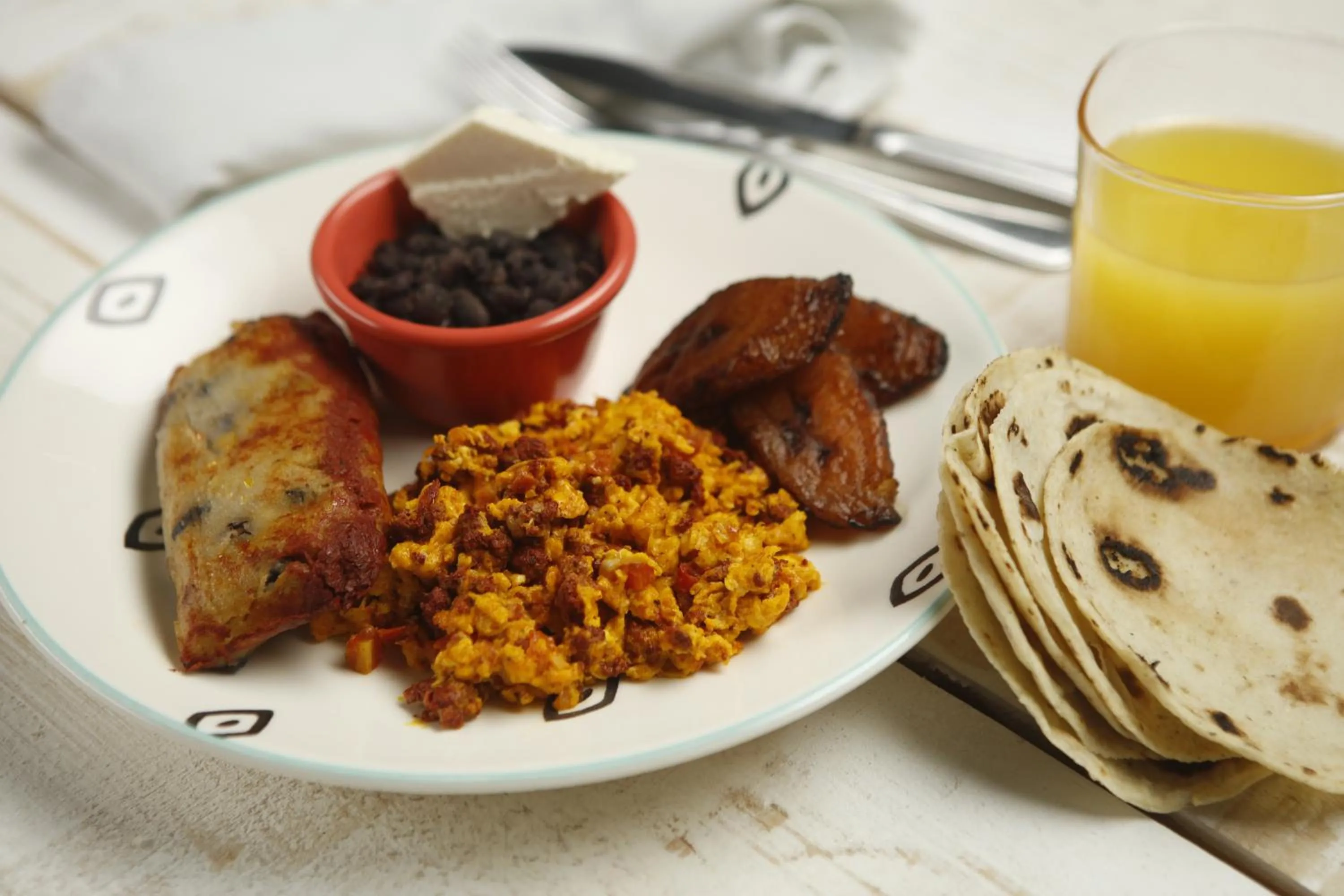 Breakfast in Hotel Jungle Lodge Tikal