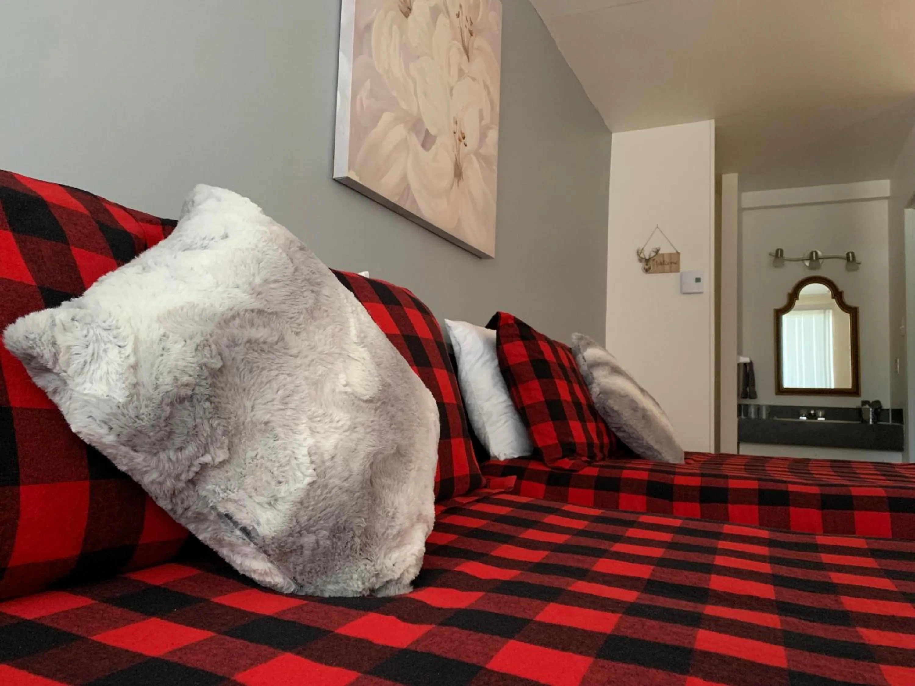 Bed in Motel Giffard