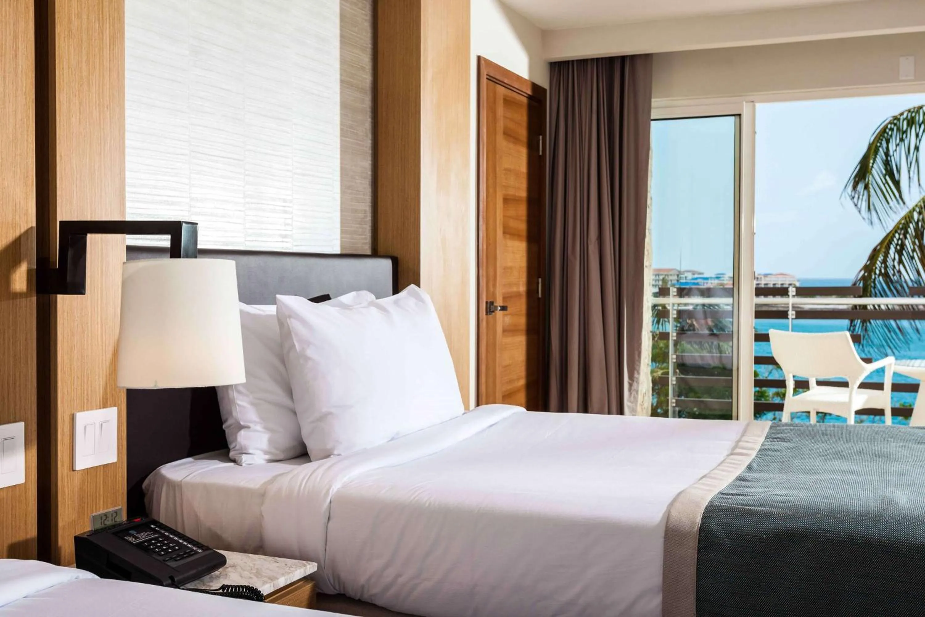 View (from property/room), Bed in Sonesta Ocean Point Resort- All Inclusive - Adults Only