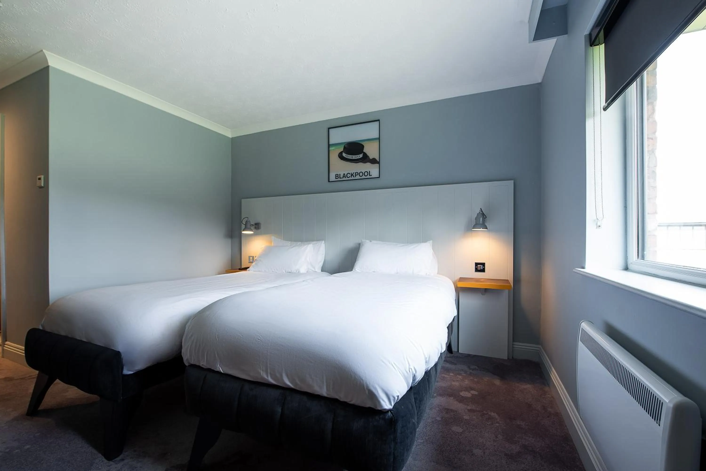 Bedroom, Bed in Village Hotel Blackpool