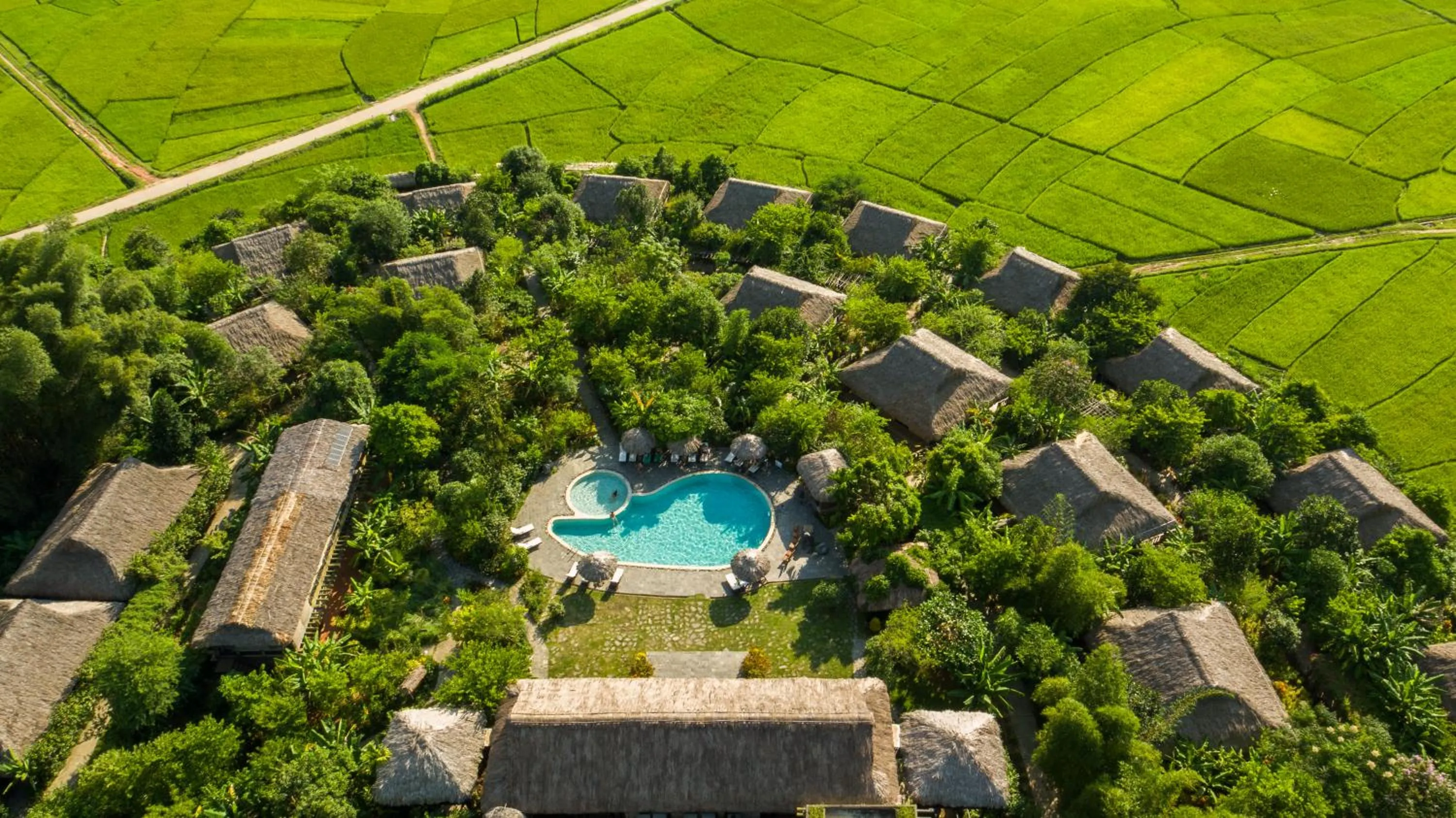 Bird's eye view in Mai Chau Ecolodge