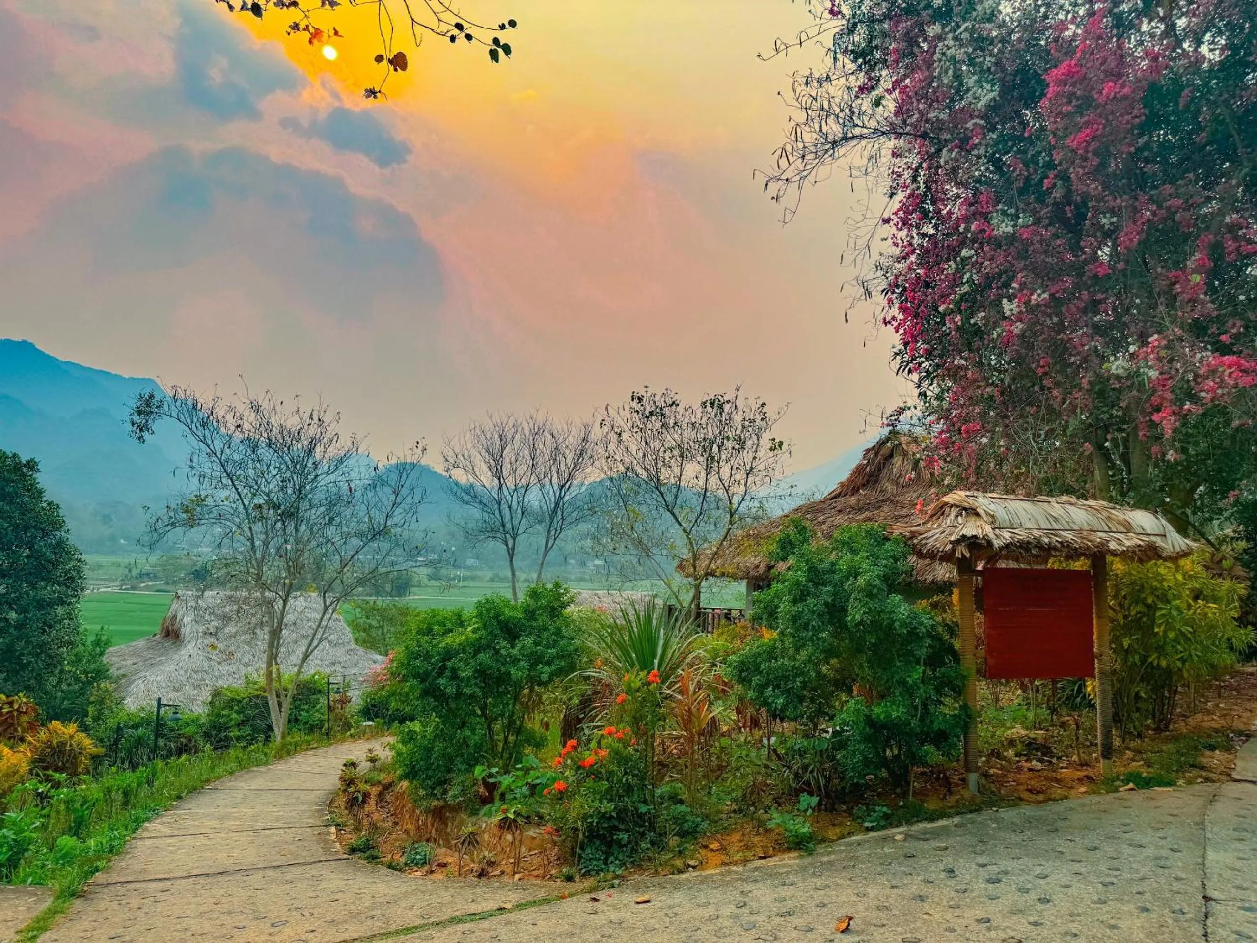 On site in Mai Chau Ecolodge