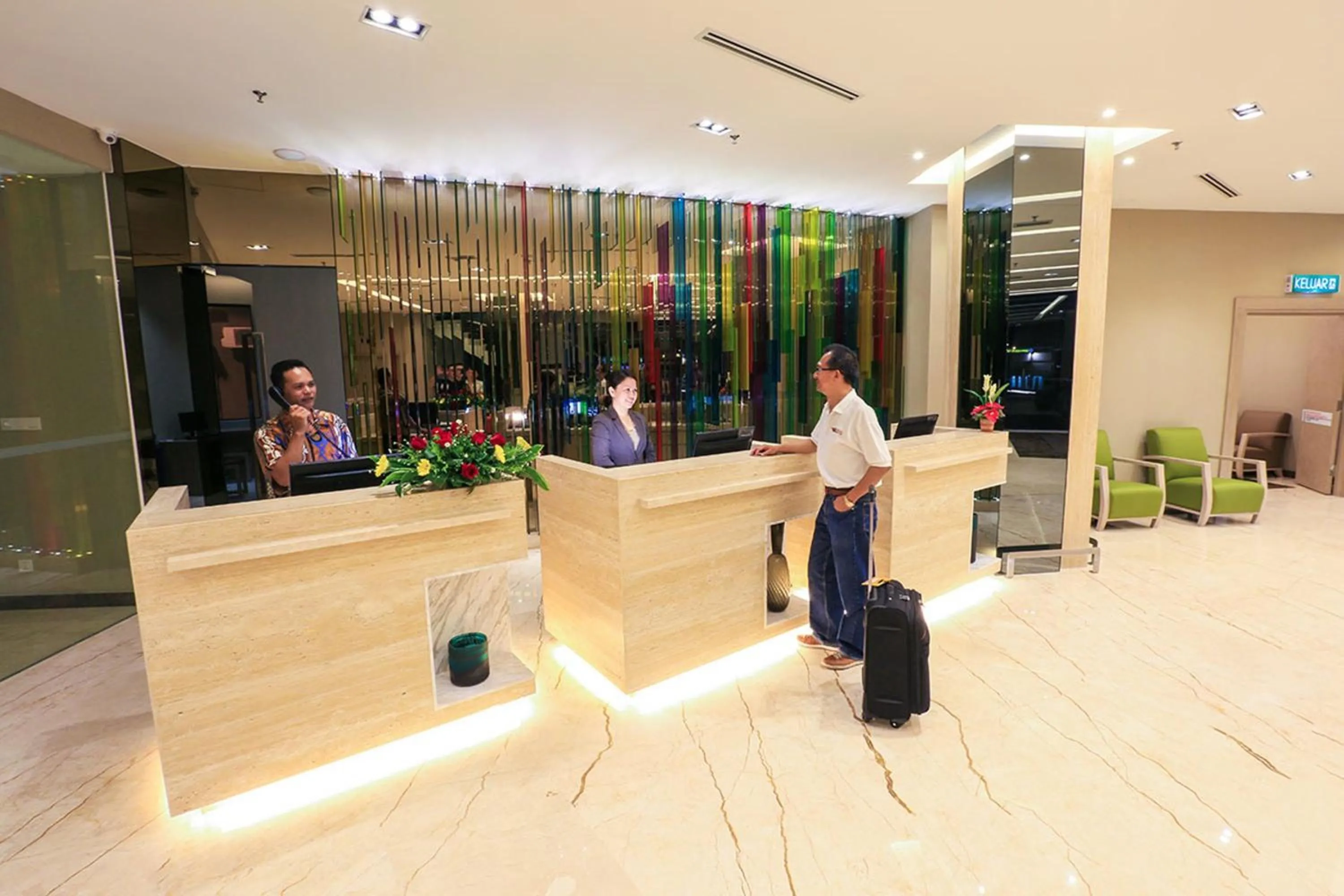Staff in Eco Tree Hotel, Melaka