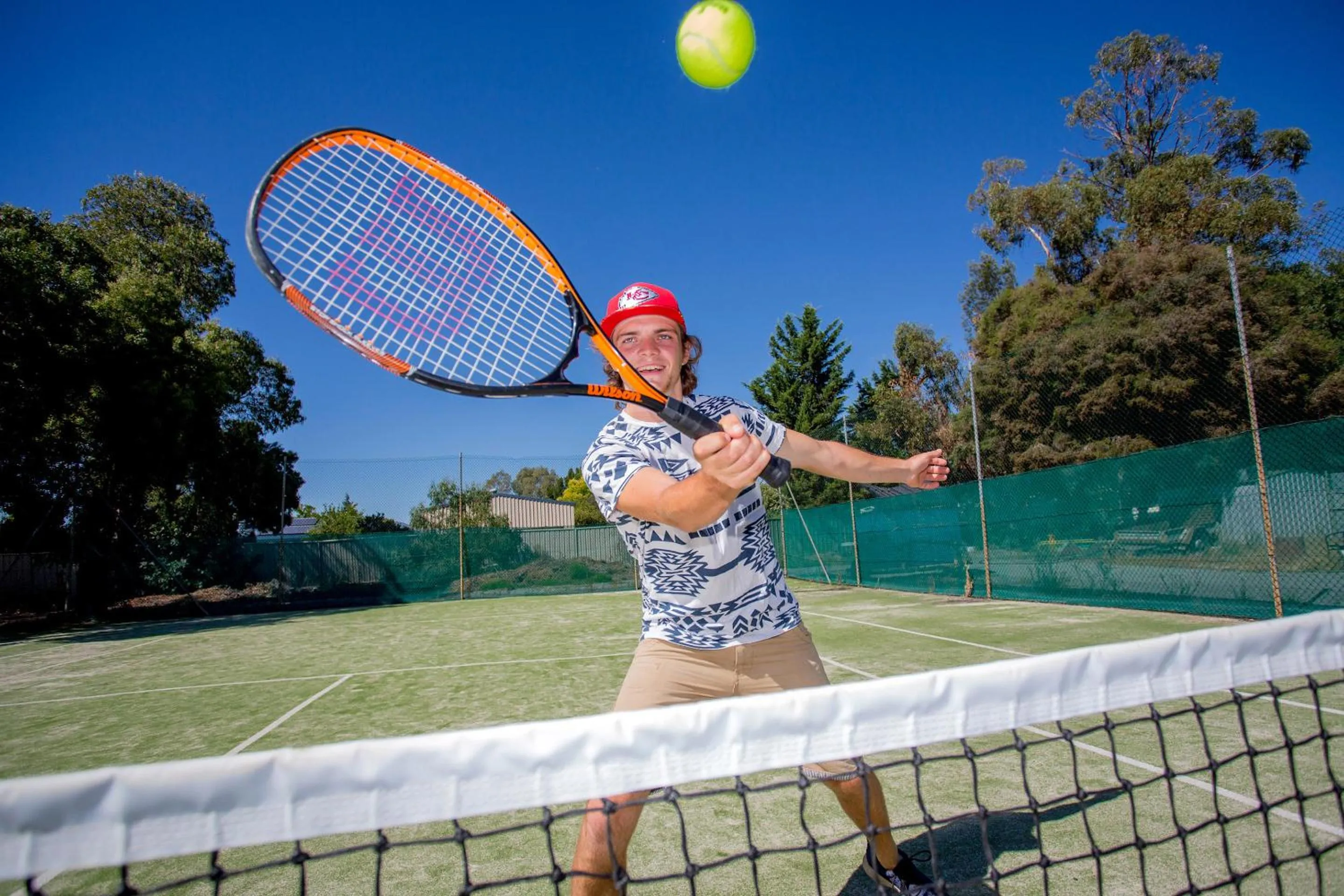 Tennis court in Shepparton Holiday Park and Village