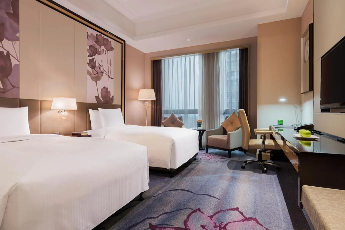 Bedroom, Bed in Wanda Realm Guangzhou Zengcheng